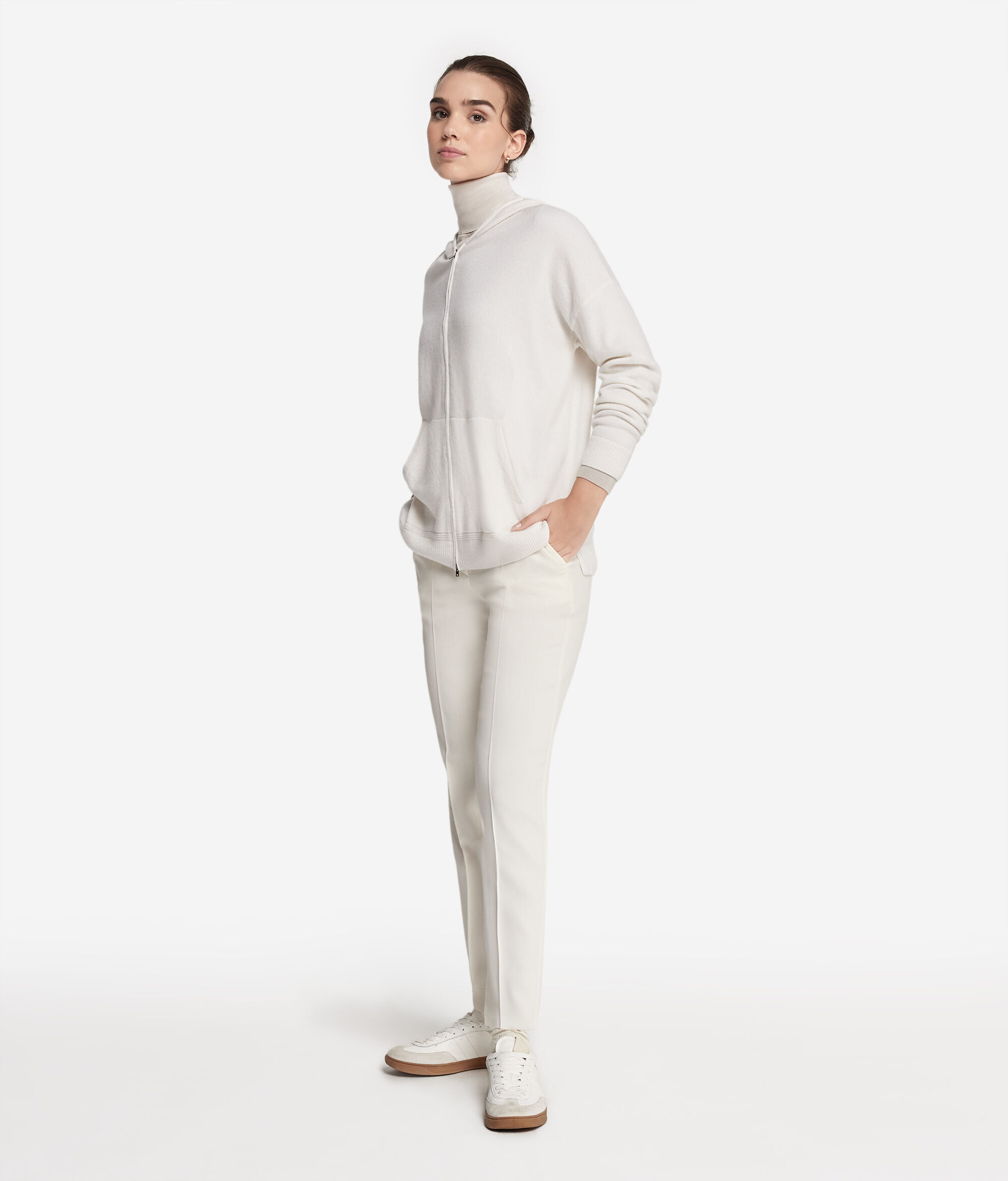 Hooded Ultrasoft Cashmere Sweatshirt