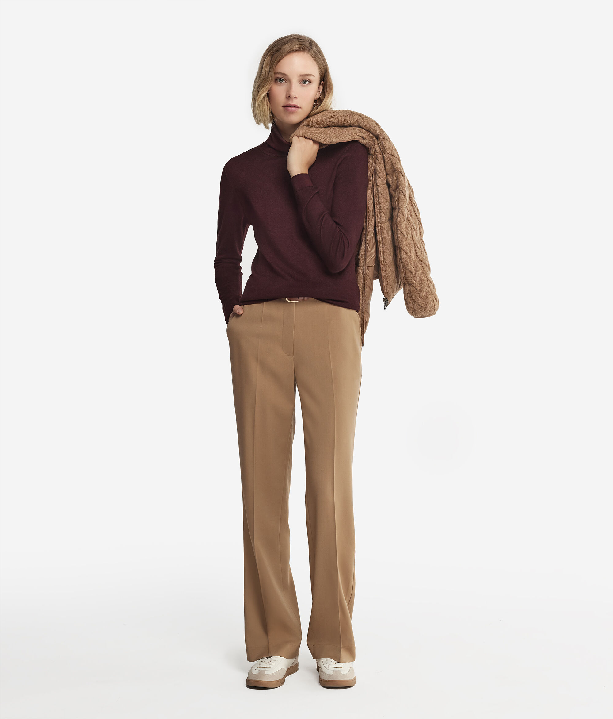 Col roulé femme en cachemire ultra-fin