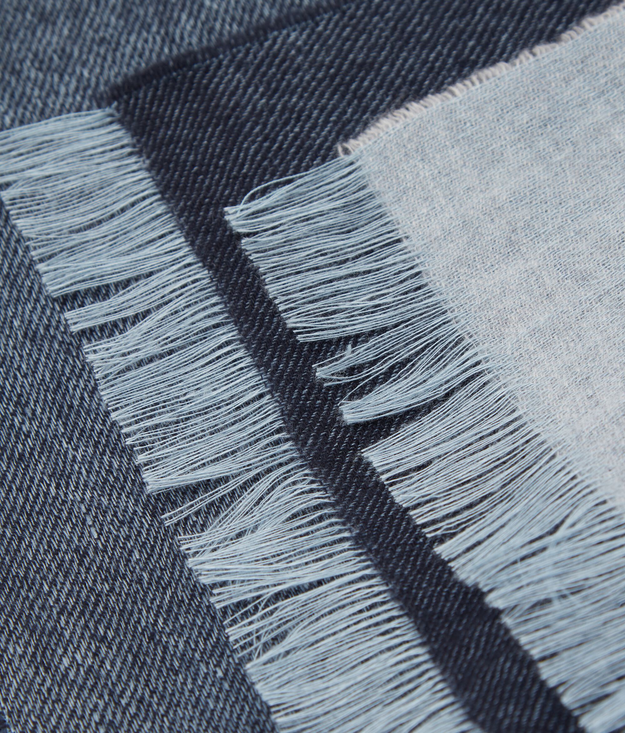 Faded Linen and Ultrafine Cashmere Scarf
