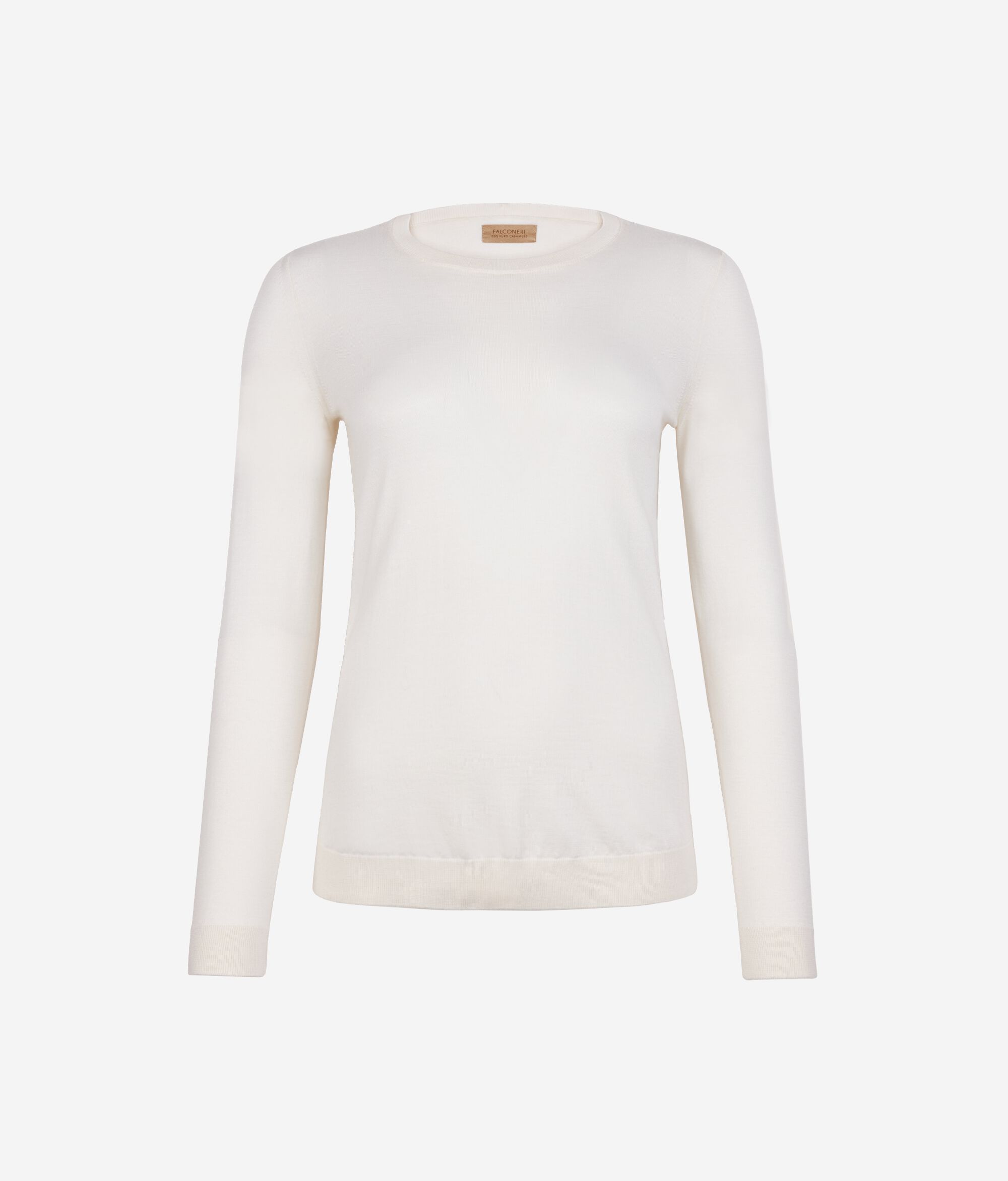 Pull femme à col rond en cachemire ultra-fin