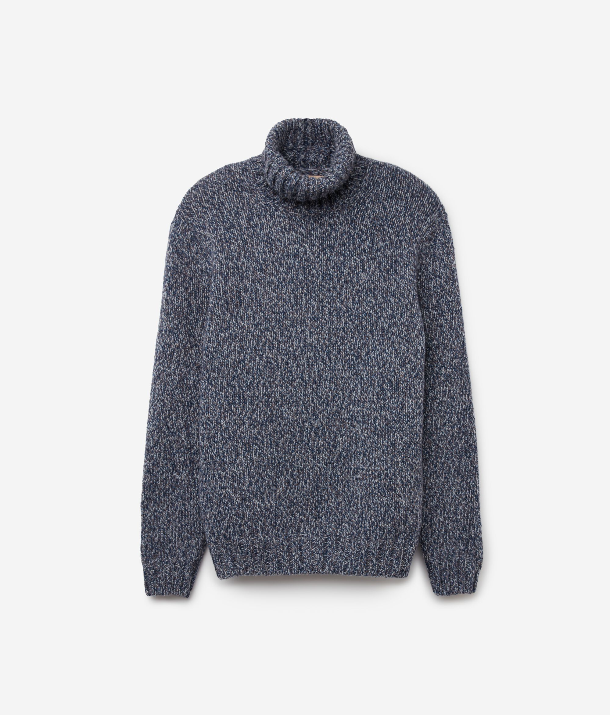 Mouliné Wool Turtleneck Jumper