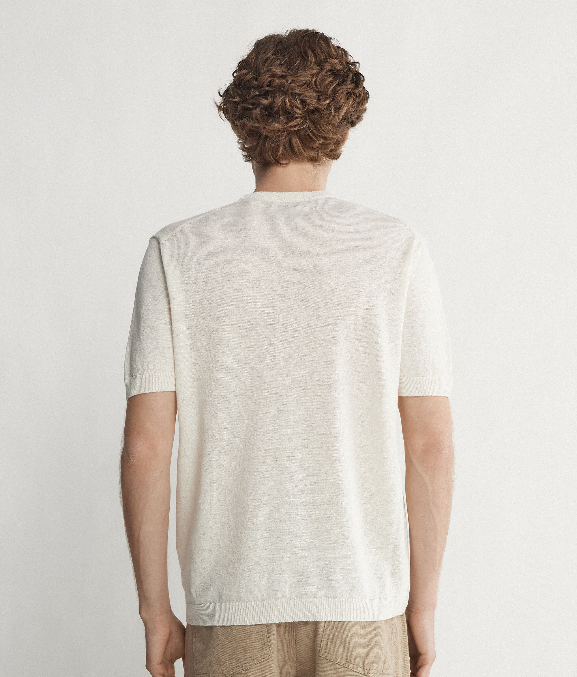 T-Shirt aus Baumwoll-Leinen