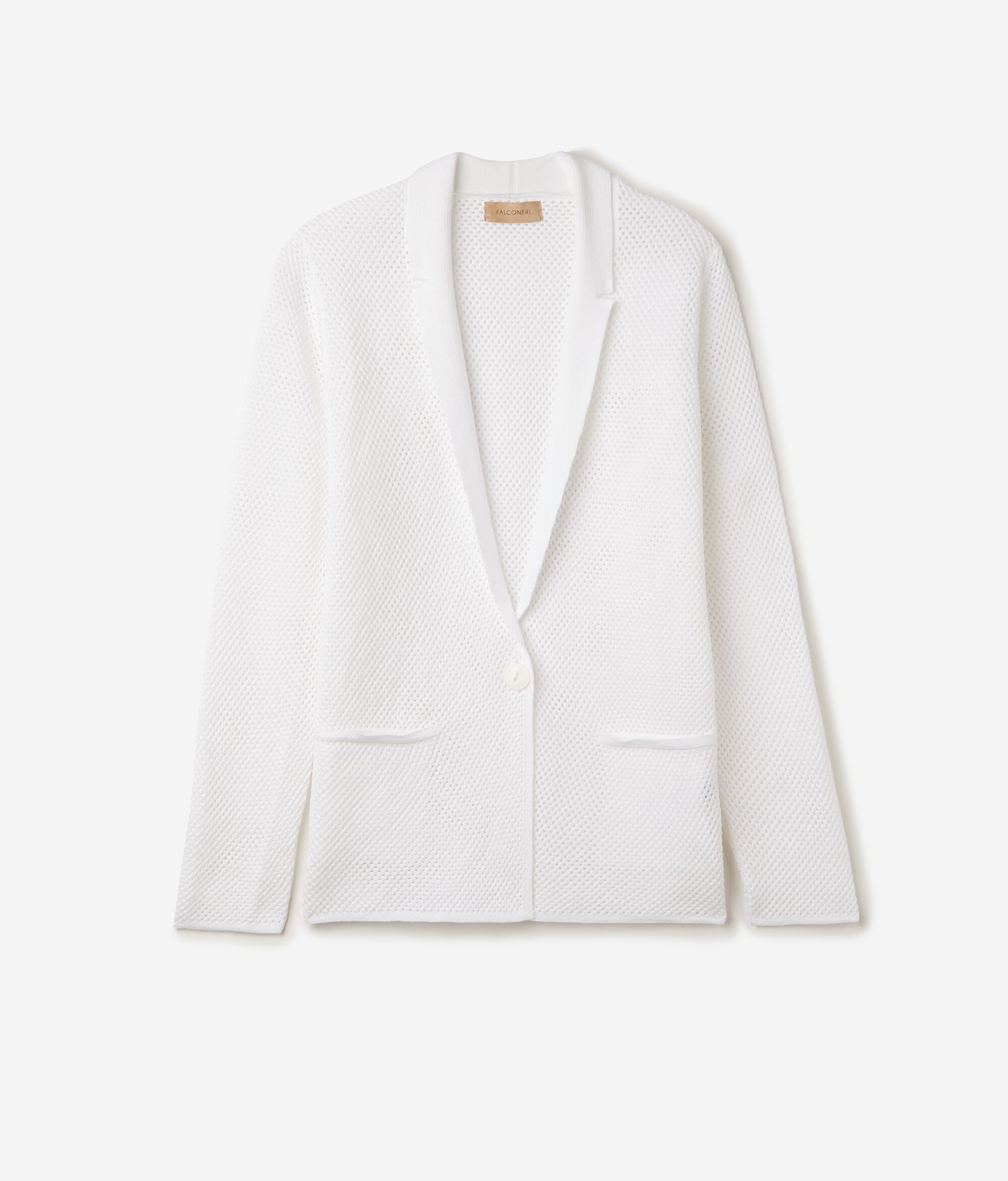 Zweifarbig gesprenkelte Jacke