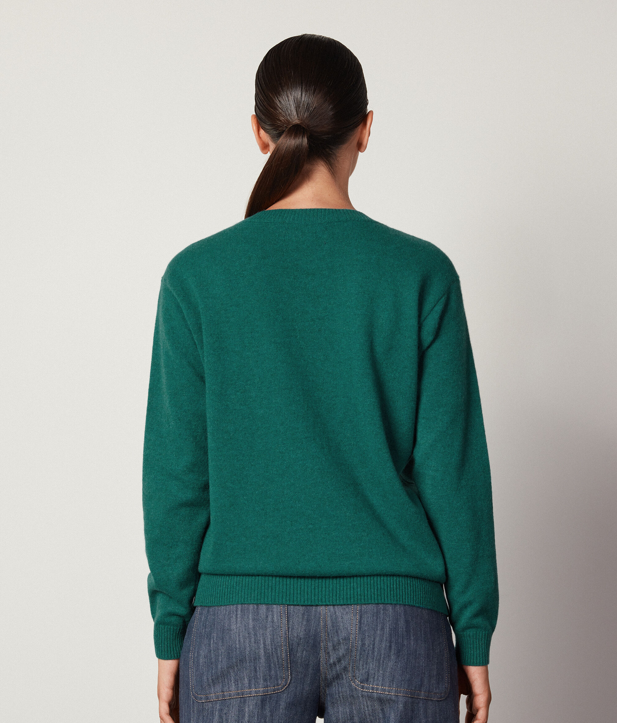 Sweter z dekoltem w łódkę z kaszmiru Ultrasoft