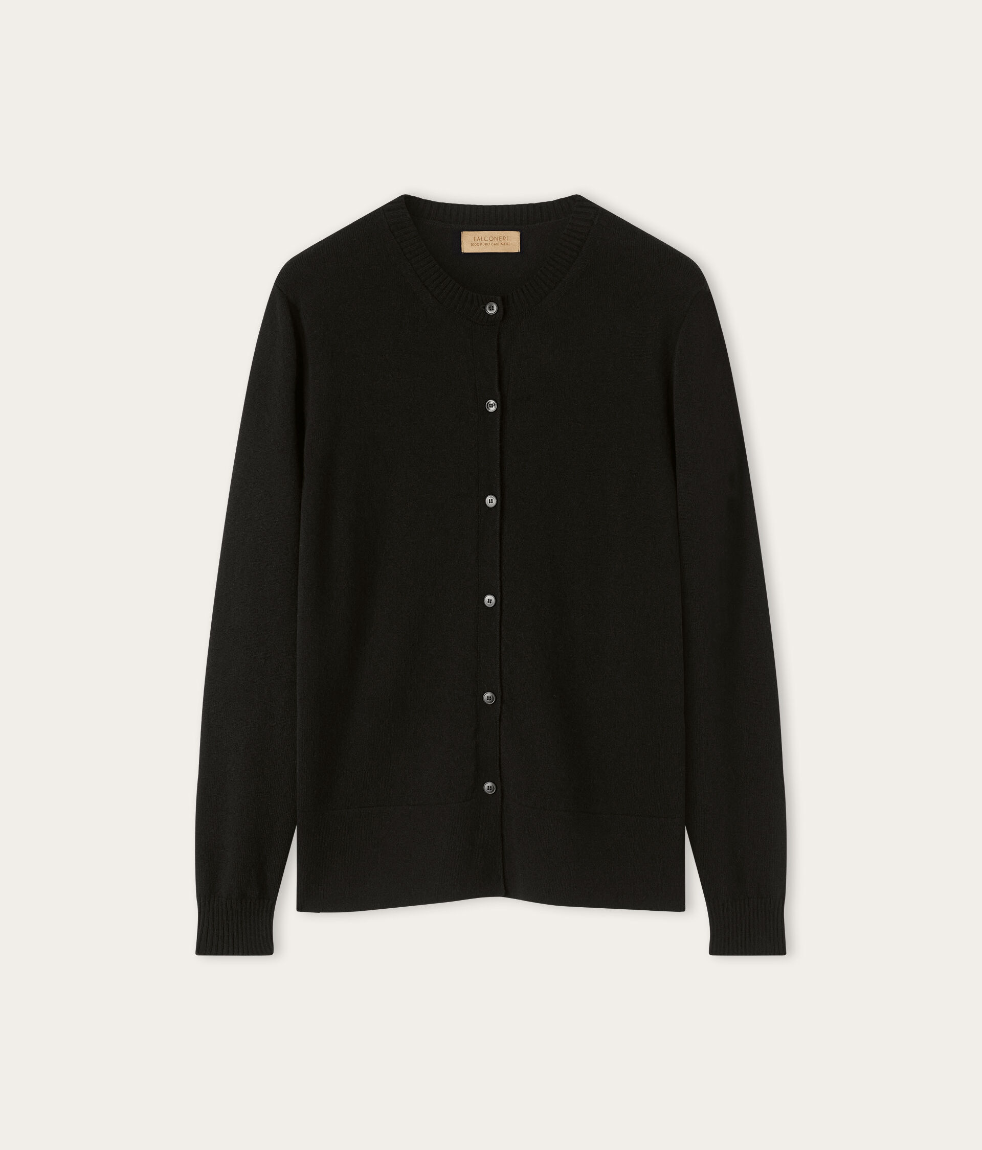 Cashmere sweater with side slits