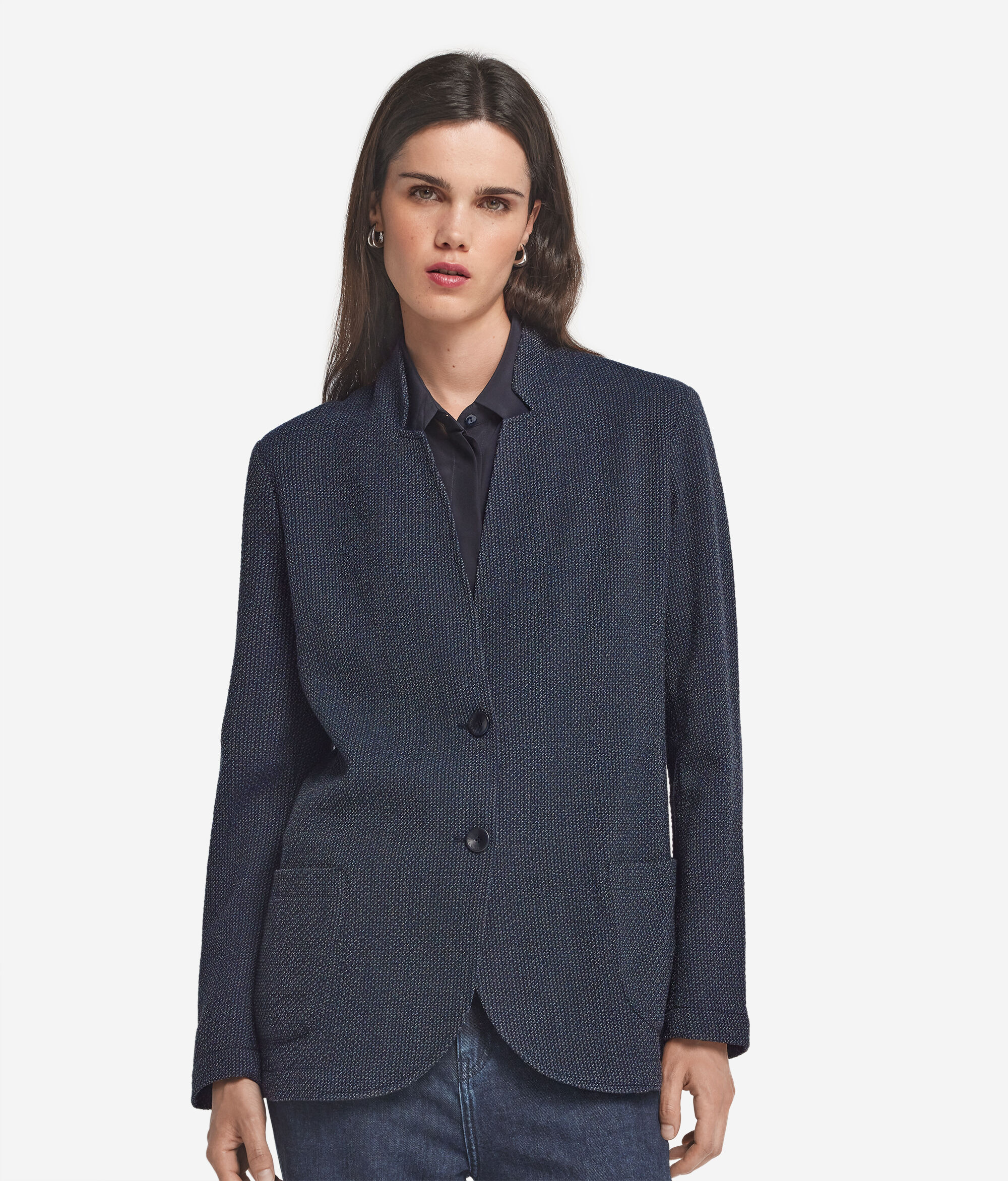 Maskuliner Mouliné-Blazer