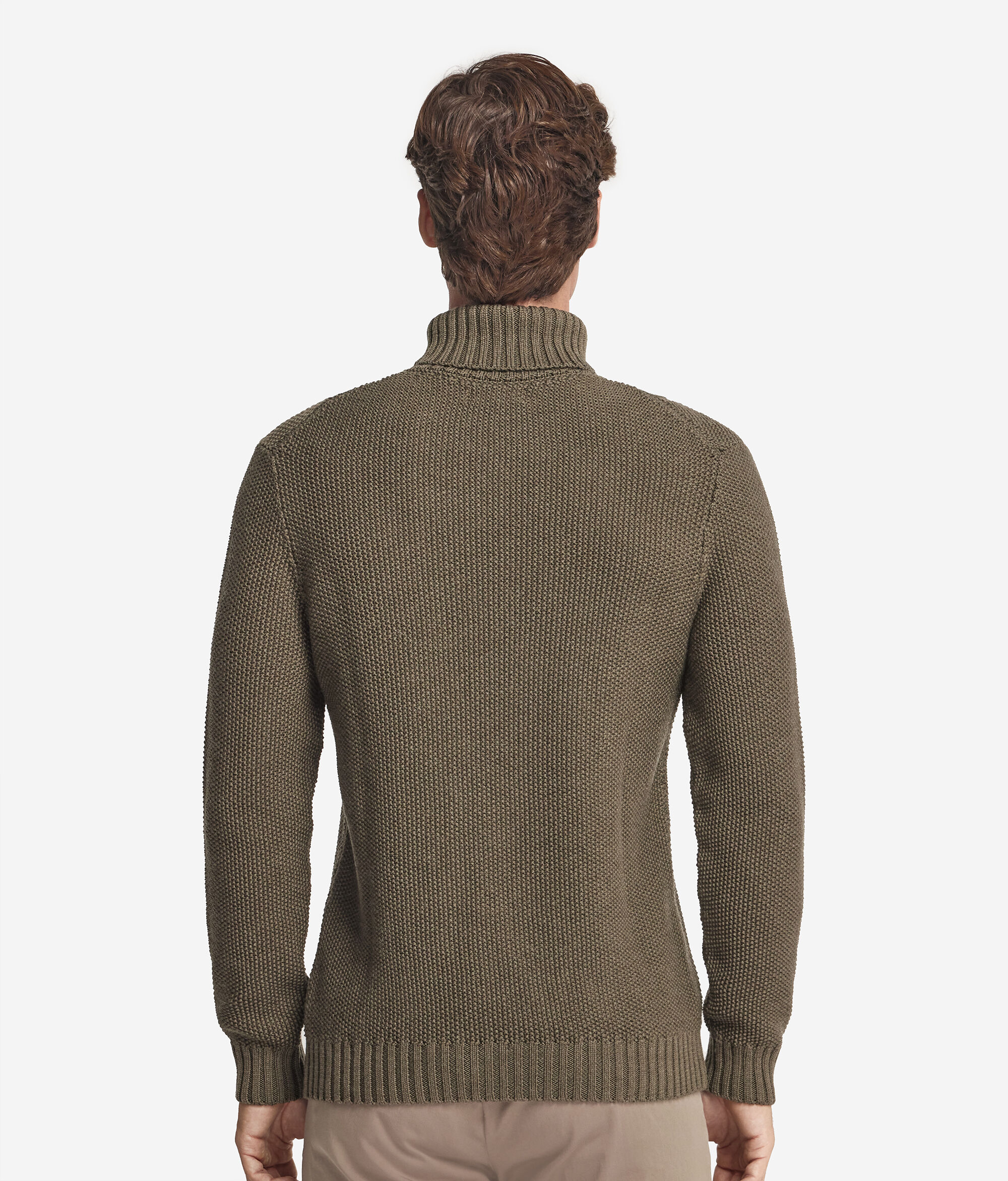 Pull à col roulé style pêcheur