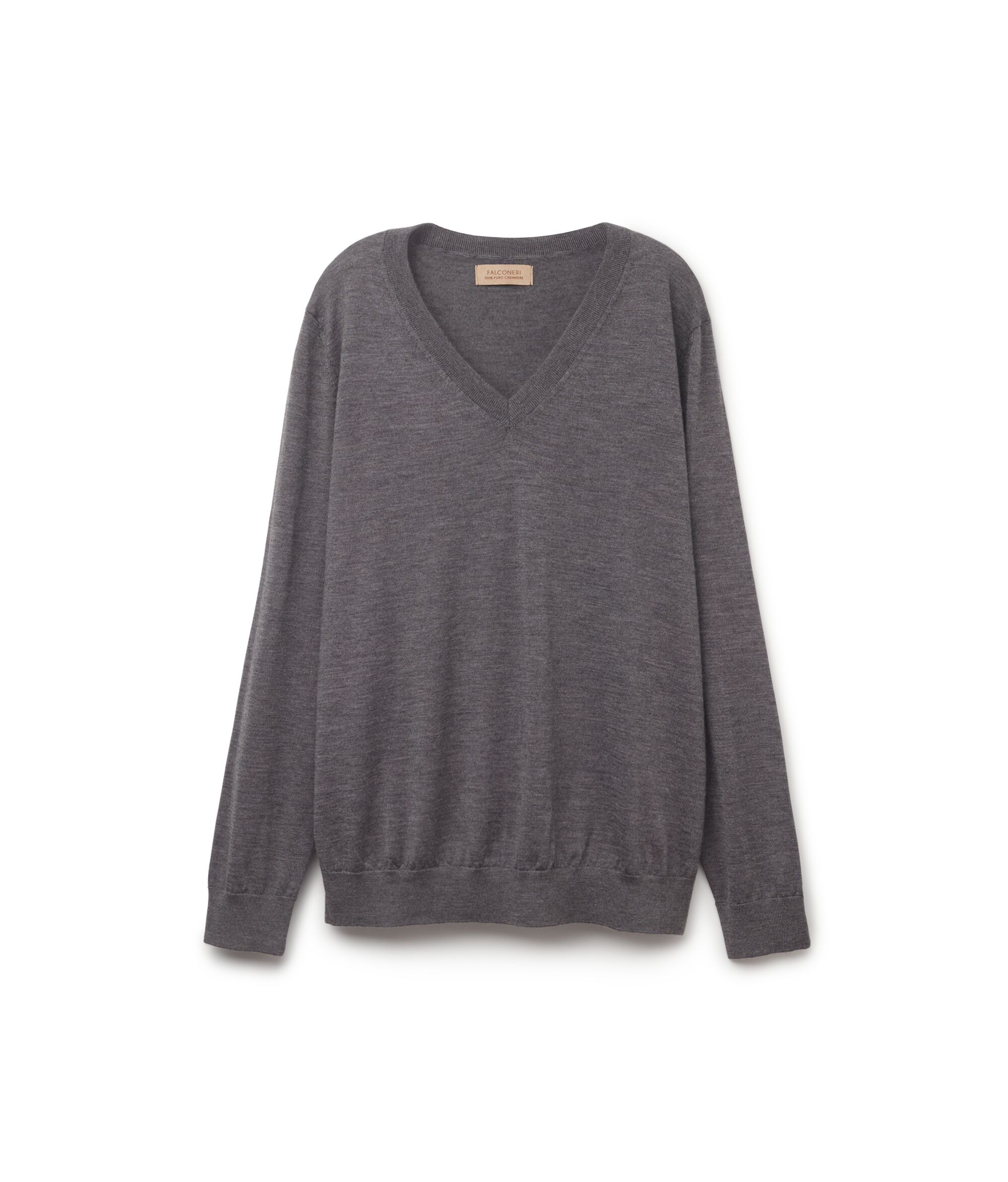Pull à col V en cachemire ultra-fin