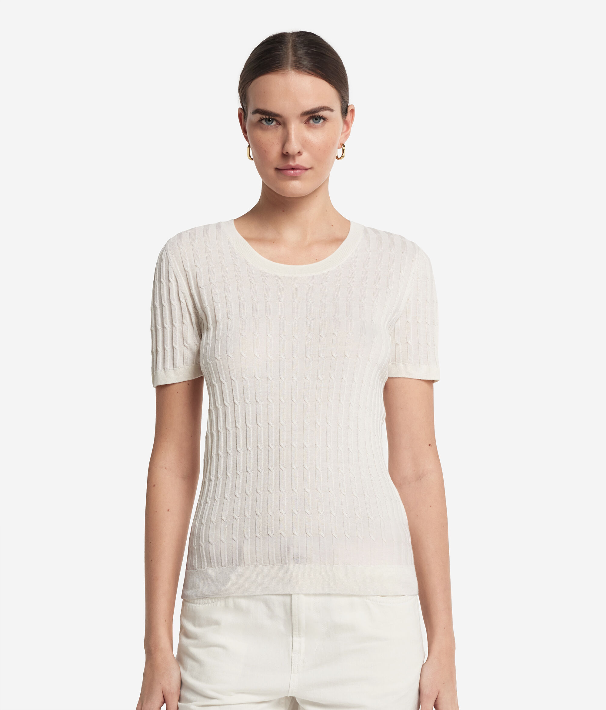 Samarreta amb Motiu de Vuits de Cashmere Ultrafine