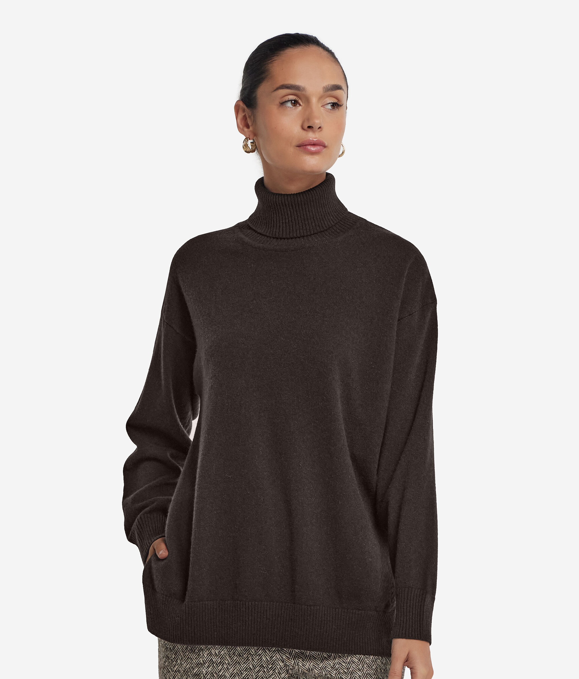 Dolcevita con spacchi in Cashmere Ultrasoft