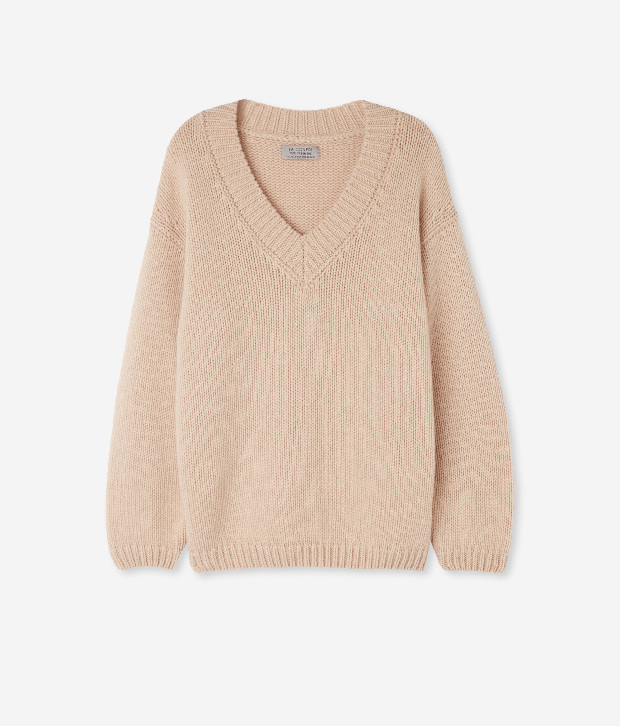 V-Neck Sweater in Ultrasoft Cashmere Knit