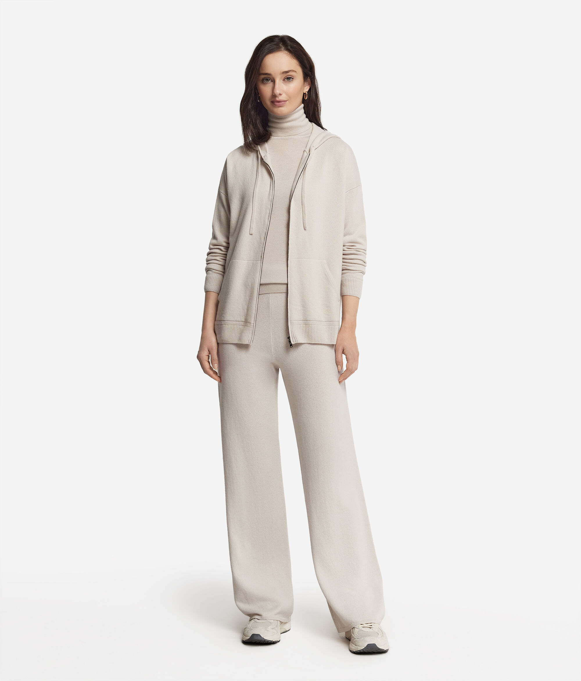 Felpa in Cashmere Ultrasoft con Cappuccio