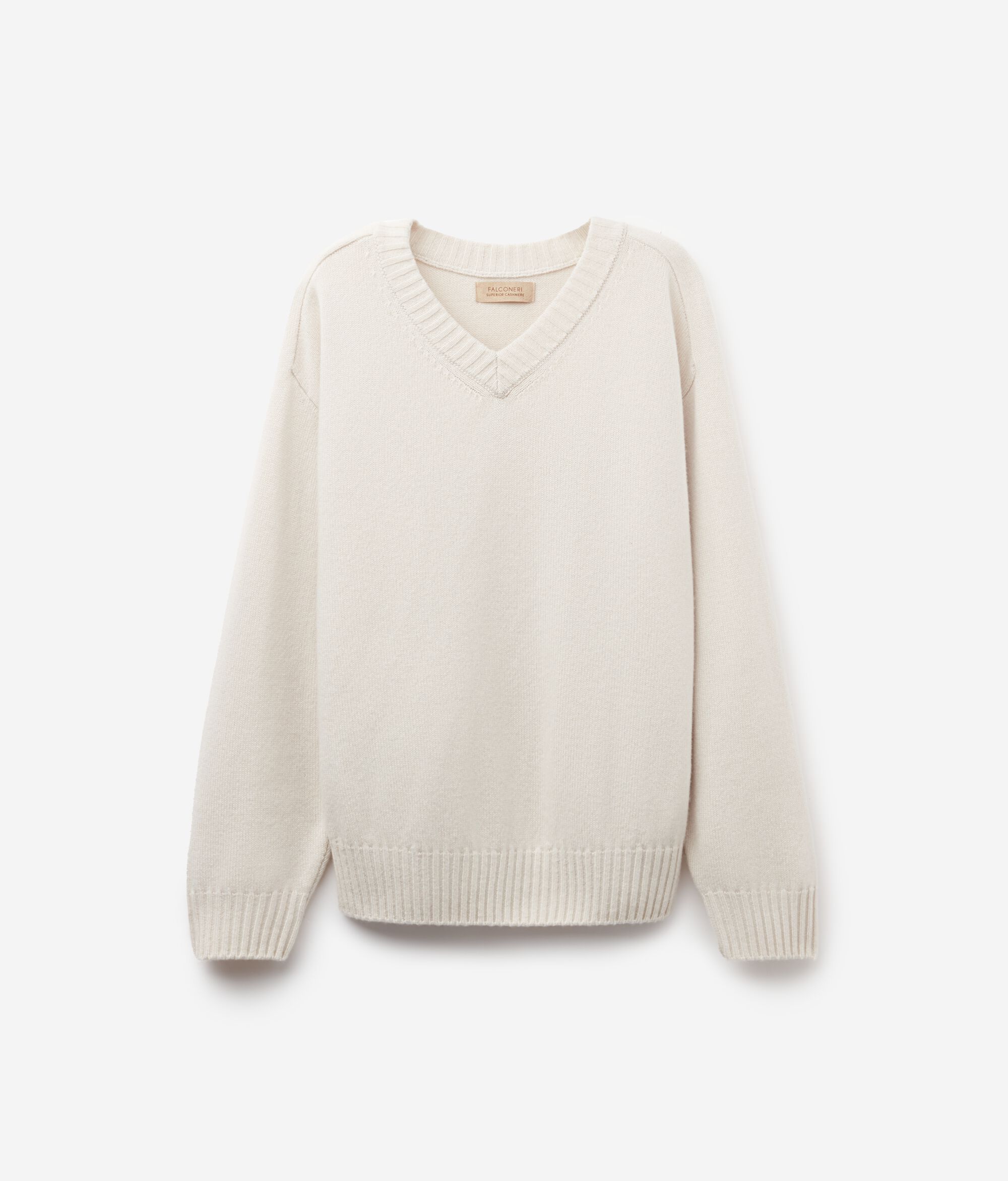 Jersei amb escot en punta i espatlla martell de Cashmere Ultrasoft