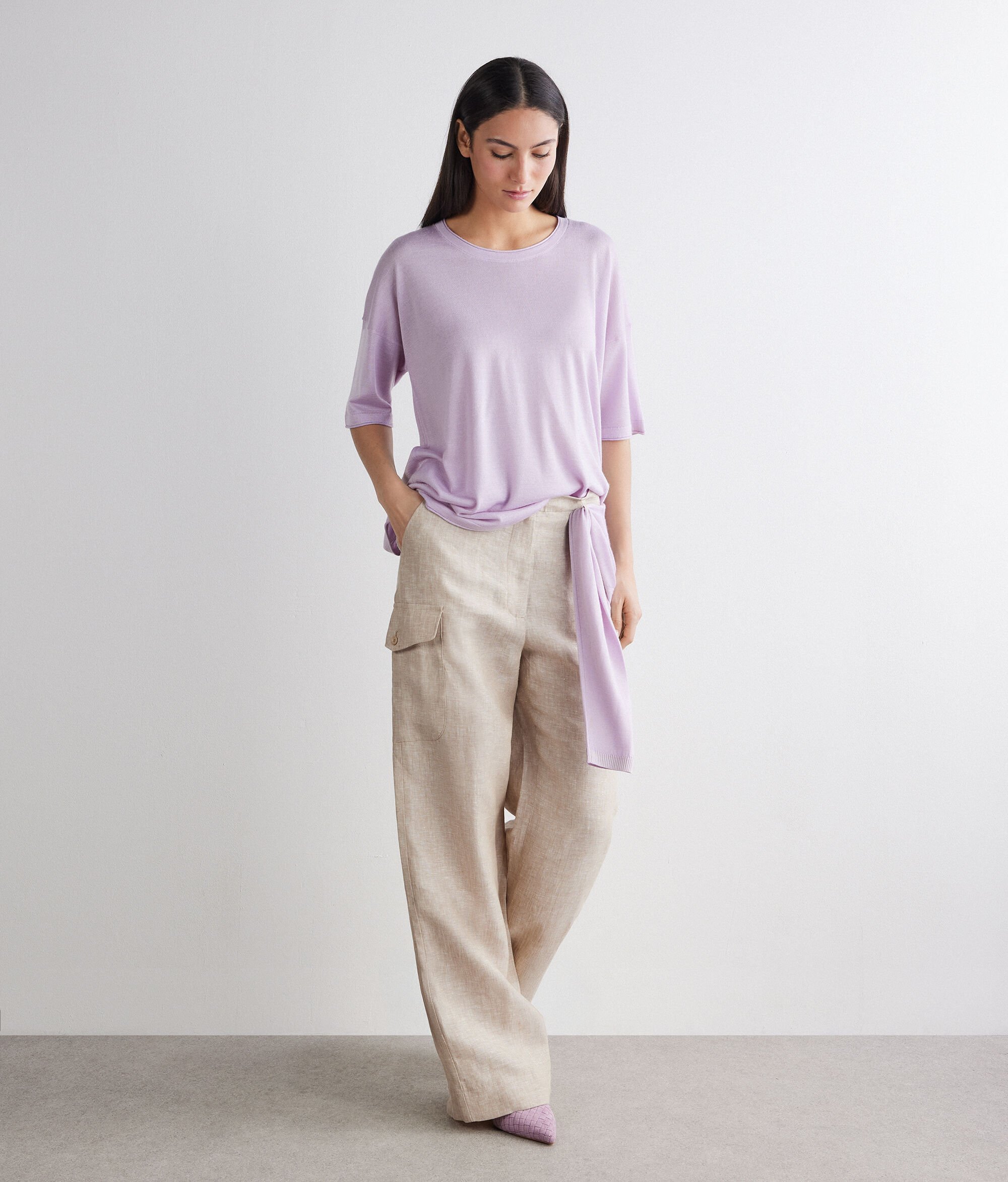 Silkfine Cashmere oversized T-shirt