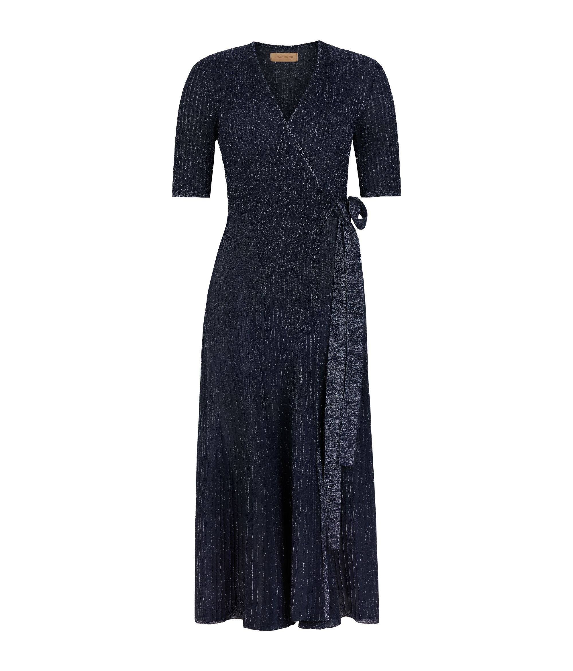 Robe portefeuille plissée