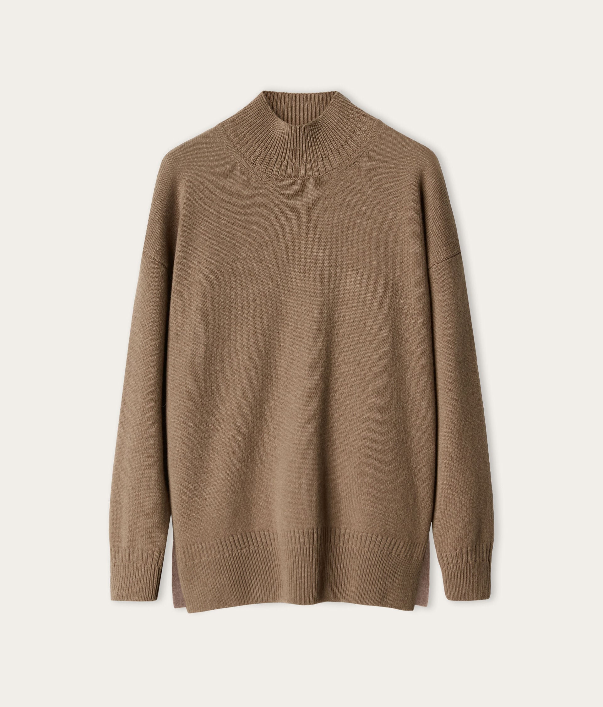 Dolcevita con spacchi coste diverse in Cashmere Ultrasoft