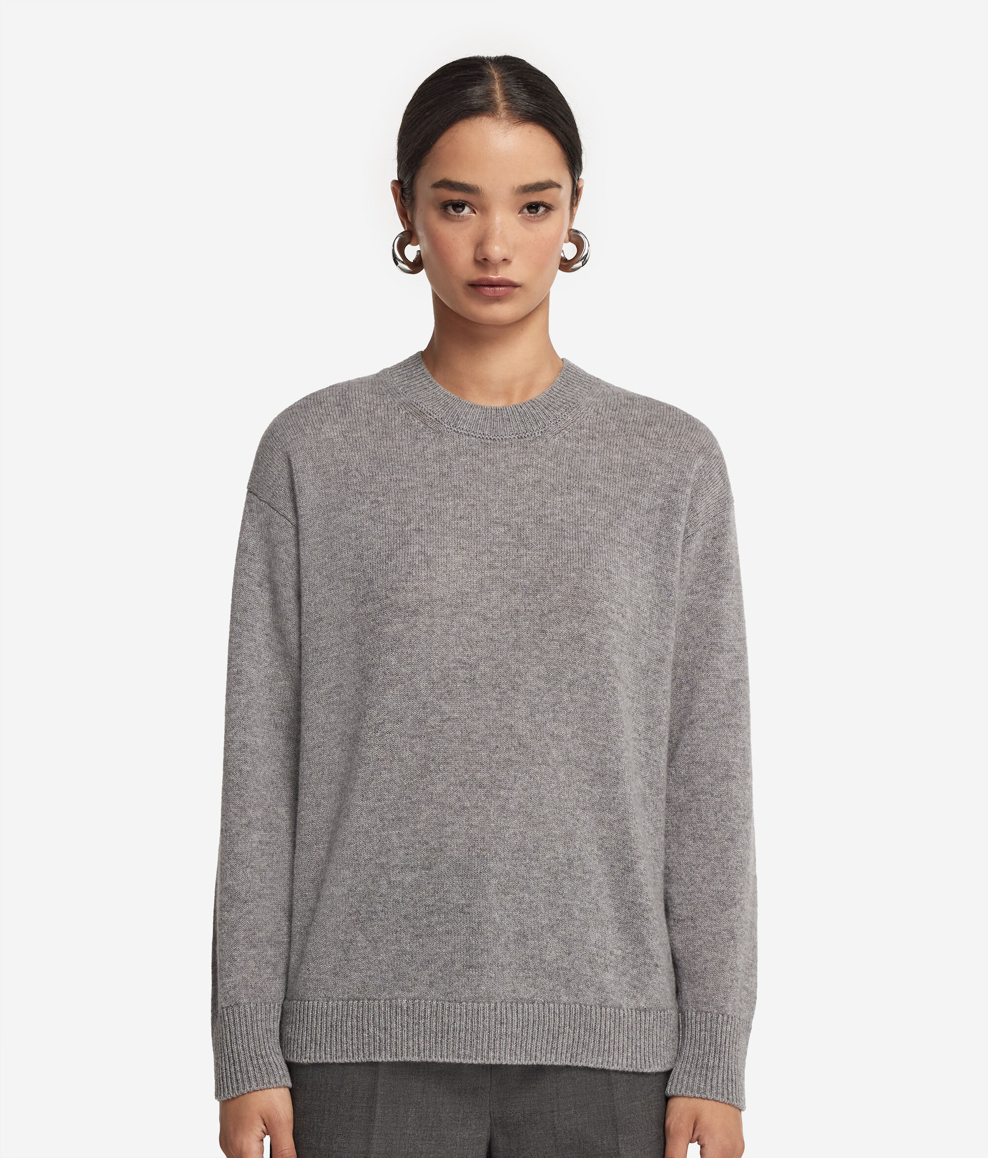 Pull femme en cachemire ultra-doux à col rond