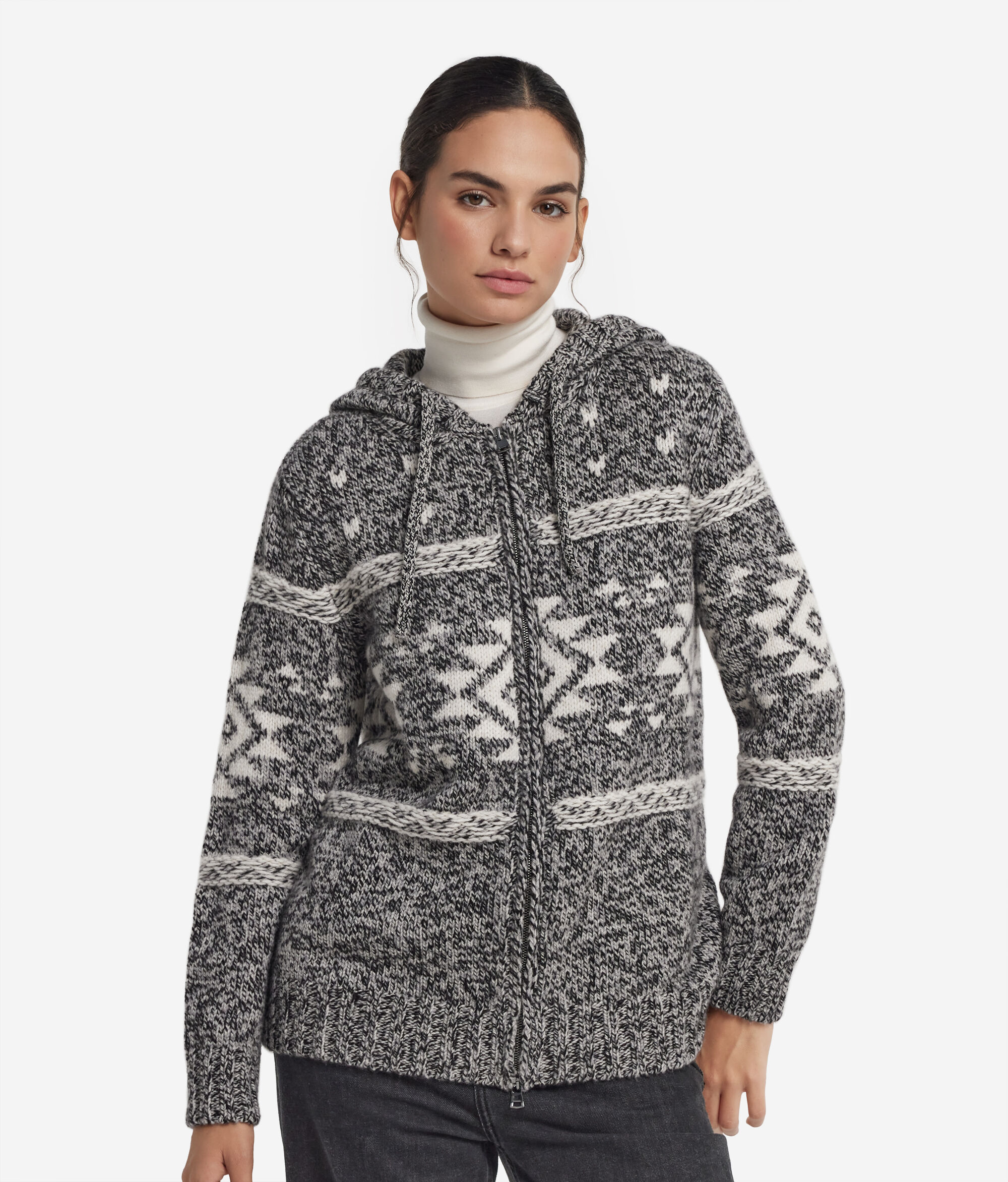 Толстовка из ультрамягкого кашемира на молнии