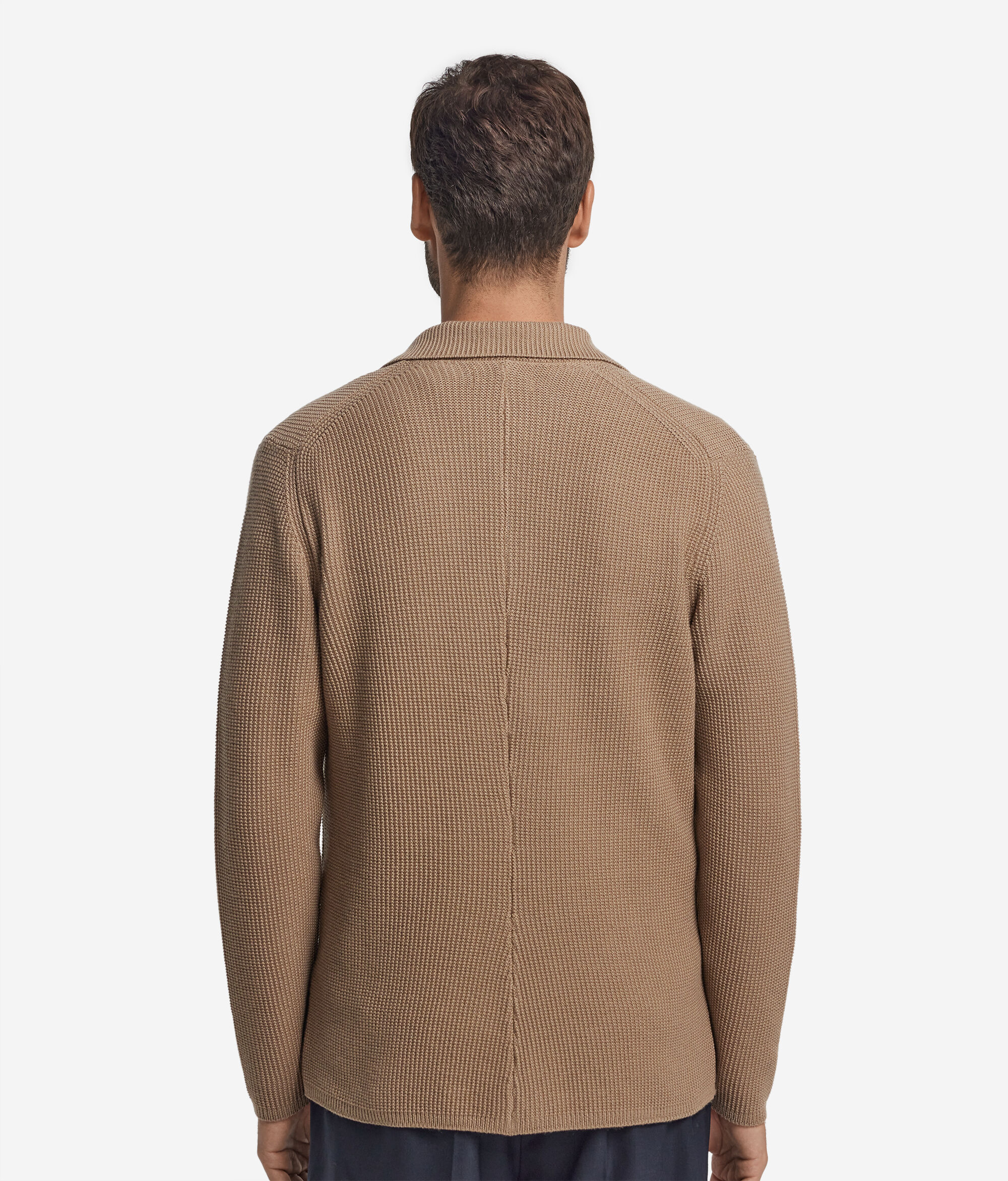 Wolljacke mit Perlmuster