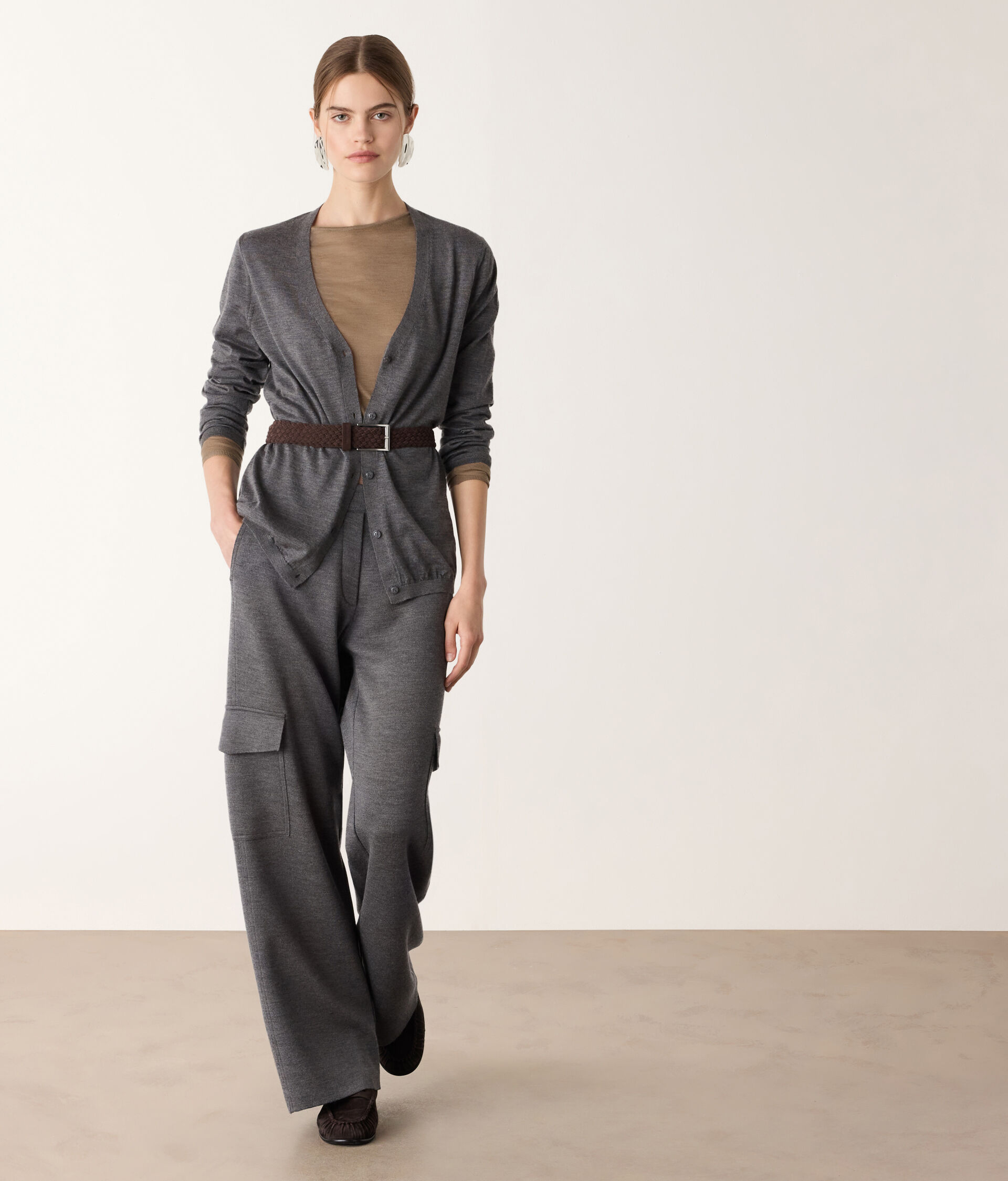 Airfine Cashmere boat-neck top