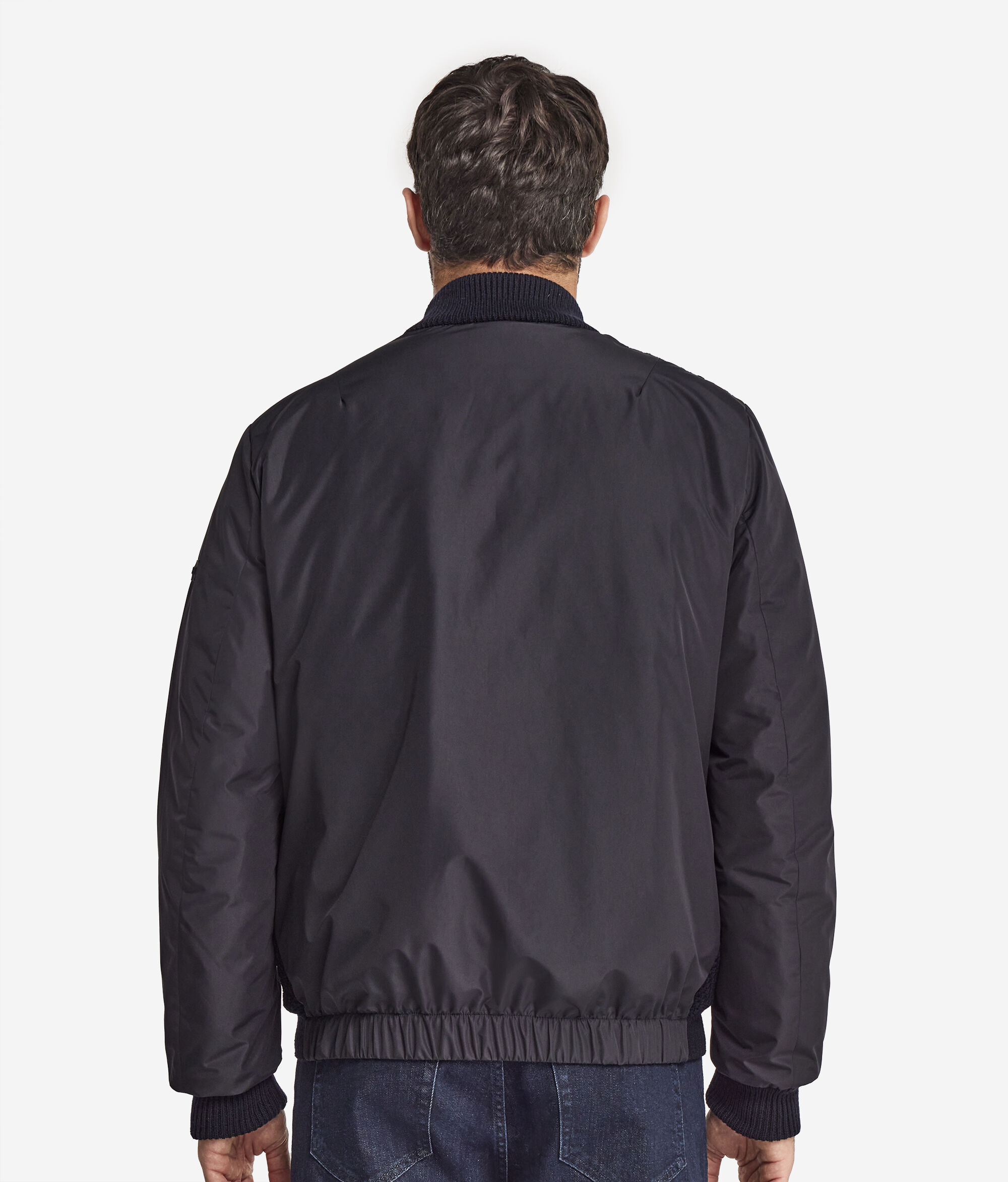 Бомбер с рыбацким узором