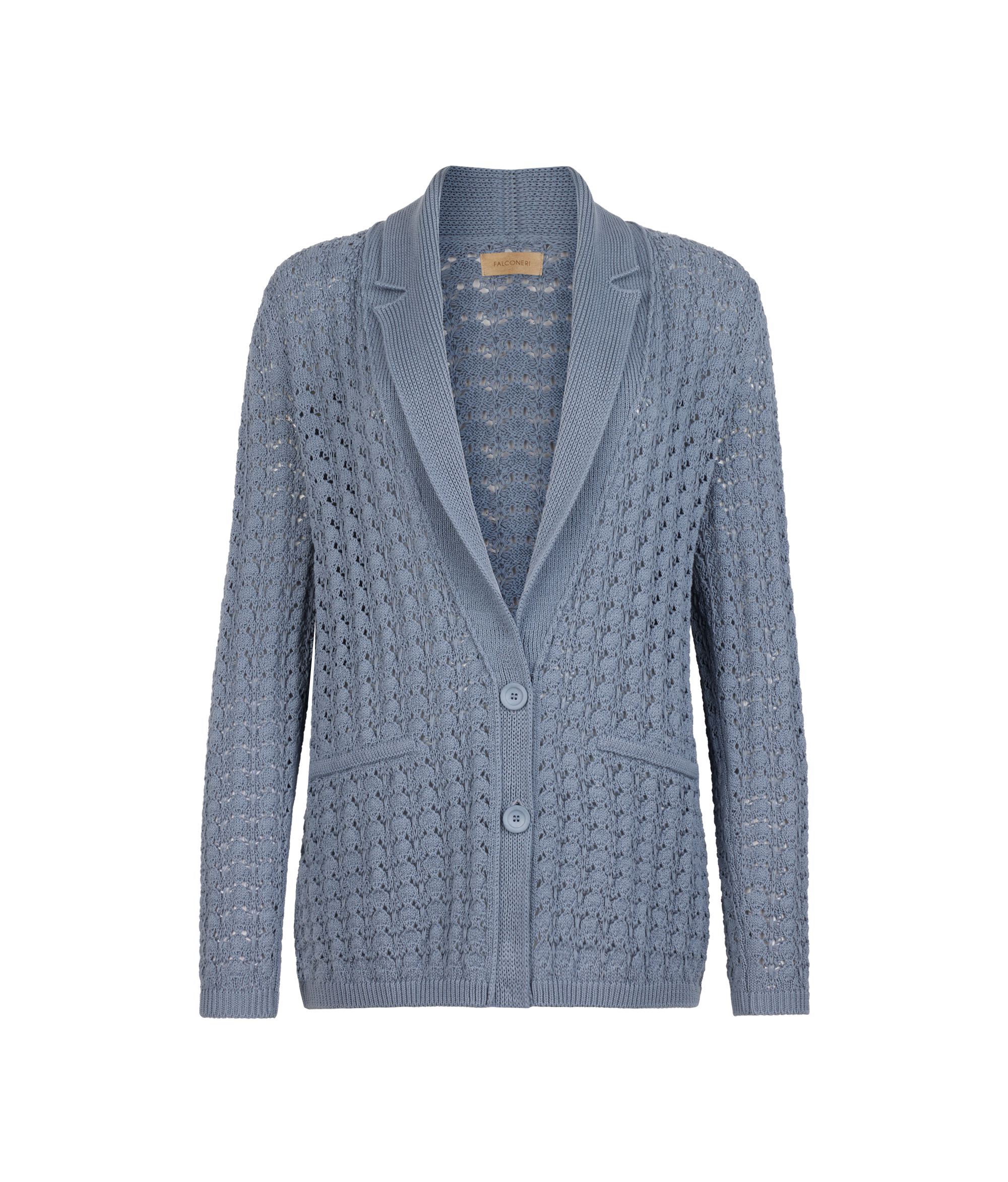 Gilet en coton effet crochet