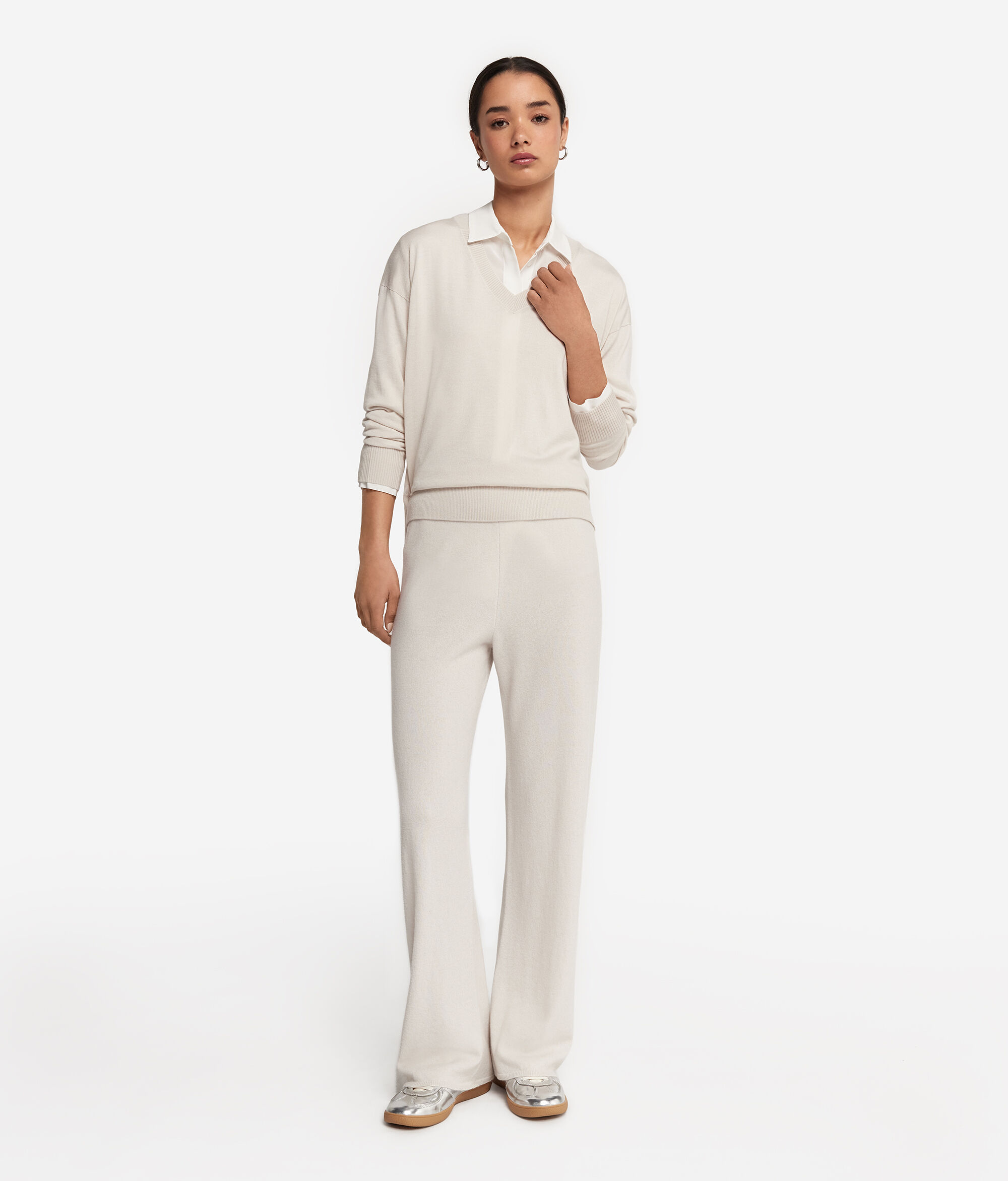 Ultrasoft Cashmere Palazzo Trousers