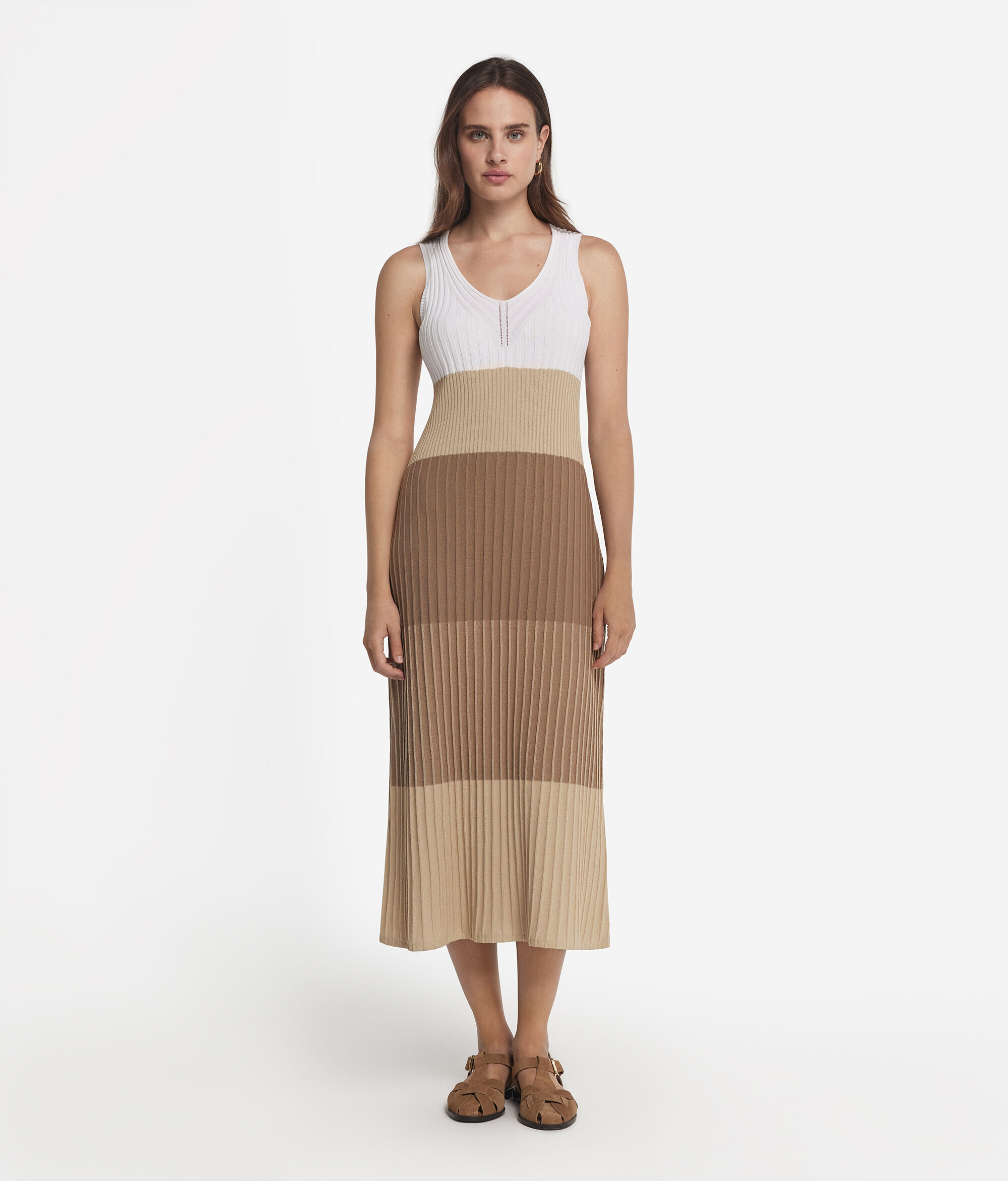 Vestit de canalé de cotó