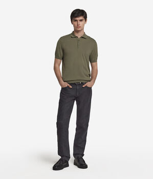 Short-Sleeved Fresh Cotton Polo Shirt