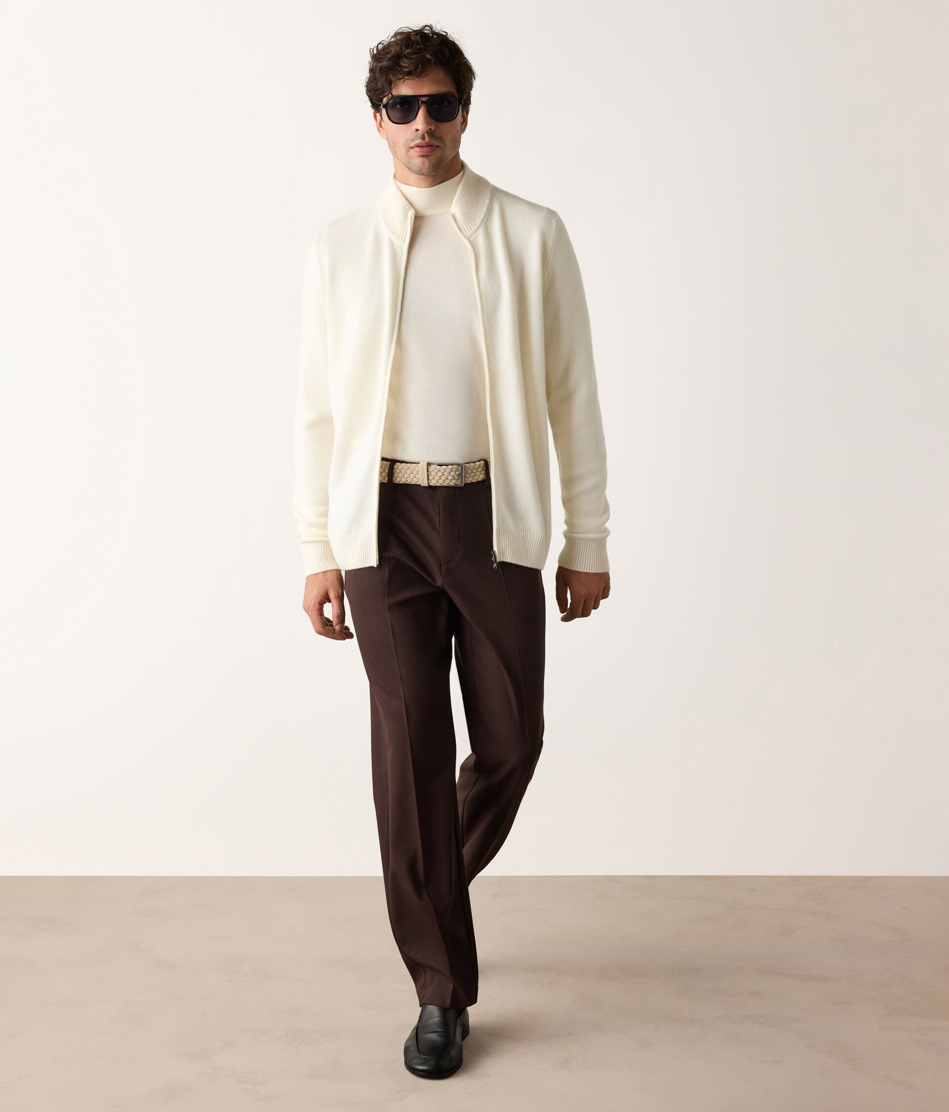 Ultrasoft Cashmere zip-up cardigan