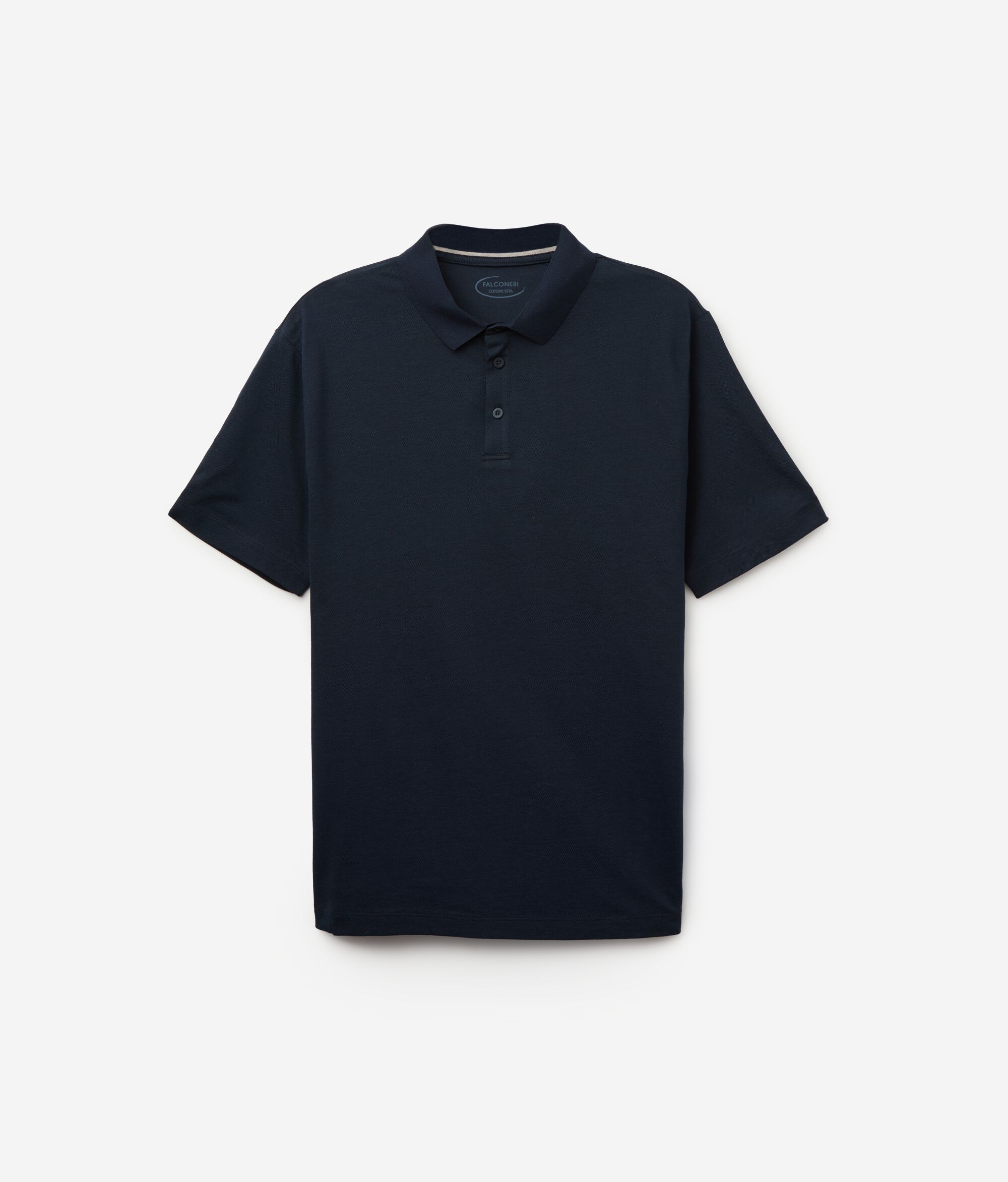 コットン＆シルクピケ ショートスリーブ ポロシャツ | Falconeri 