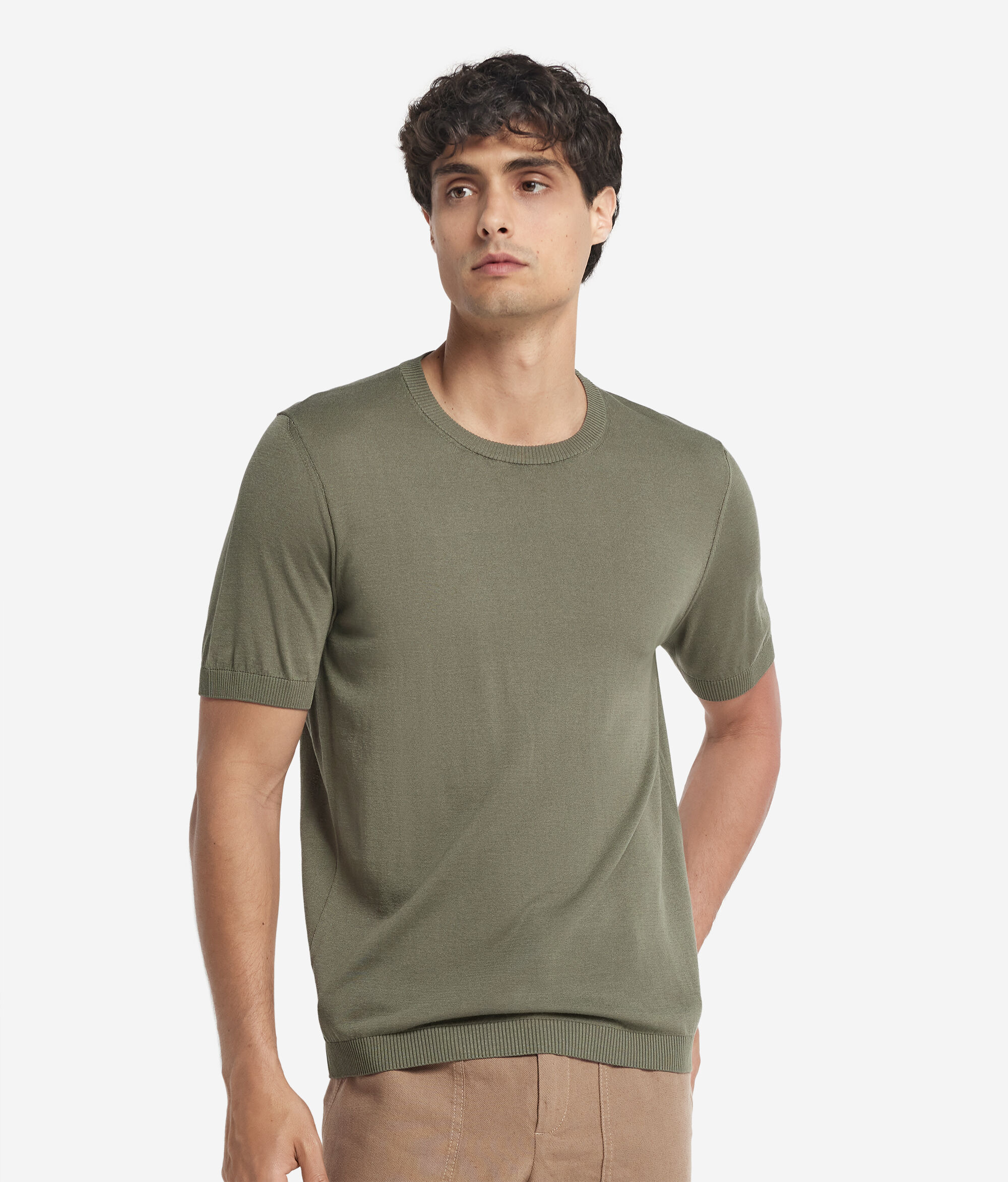 Κοντομάνικο T-Shirt από Silk Cotton