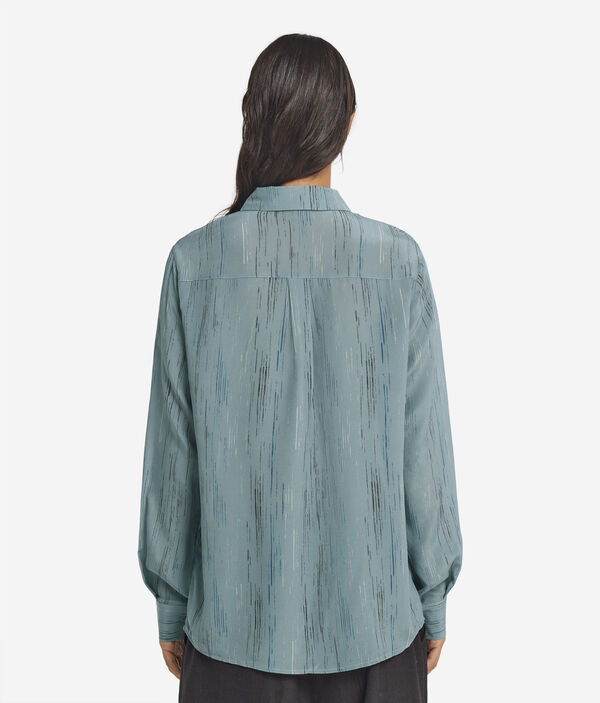 Блуза из принтованного шелка