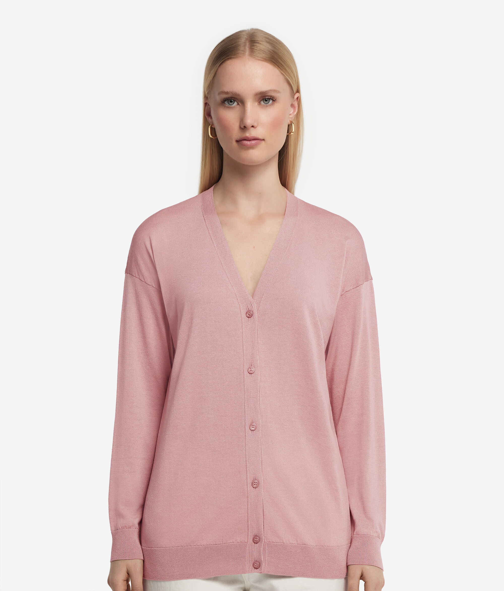 Μακρυμάνικη Ζακέτα από Silk Cotton