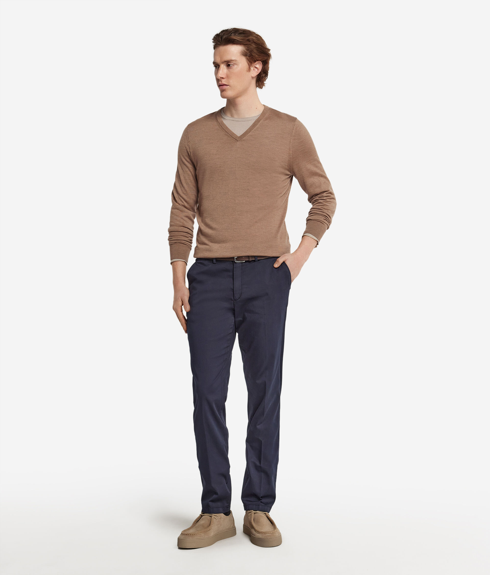 Ultrafine Cashmere V-Neck Sweater