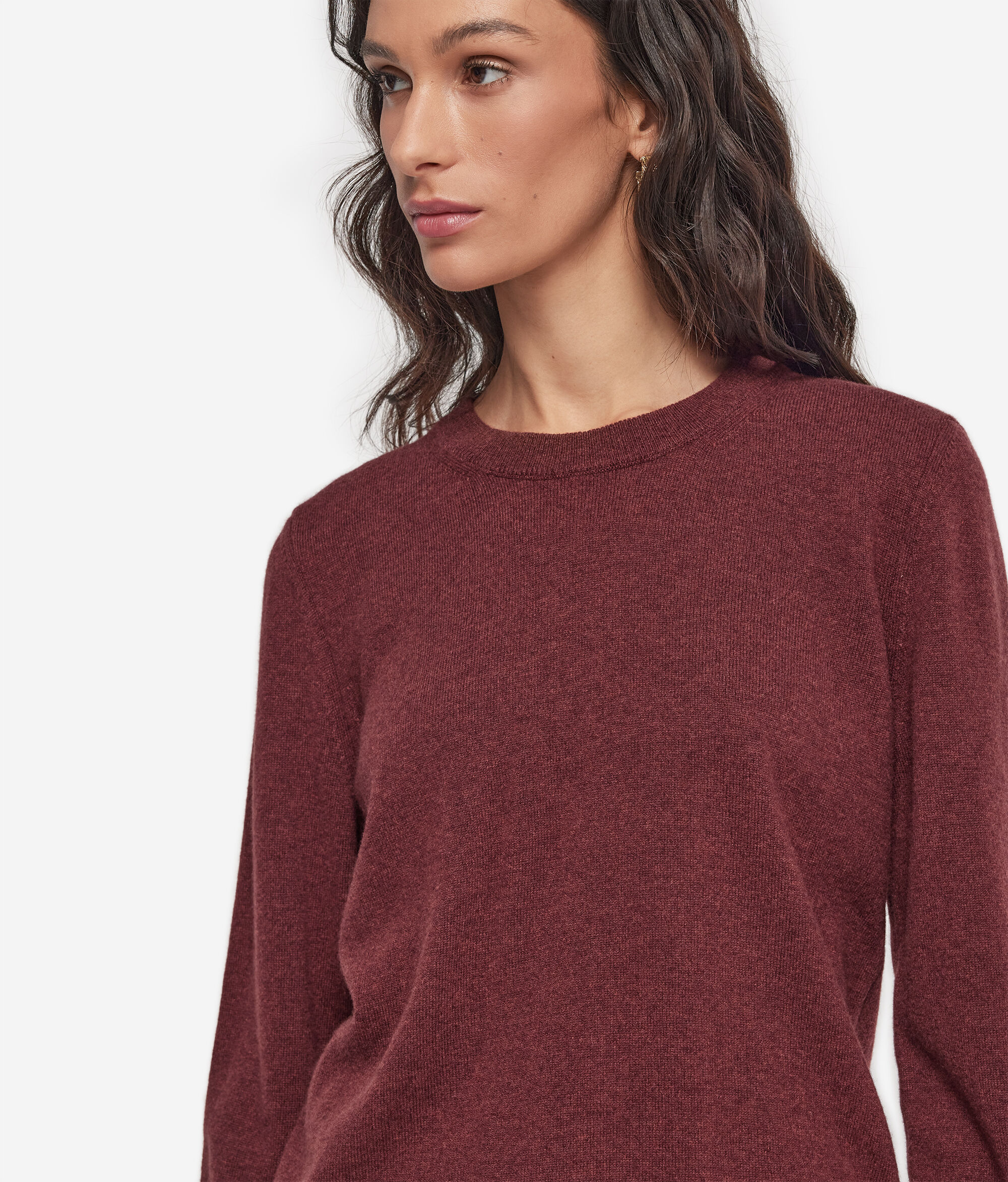 Long-Sleeved Ultrasoft Cashmere Round-Neck Jumper