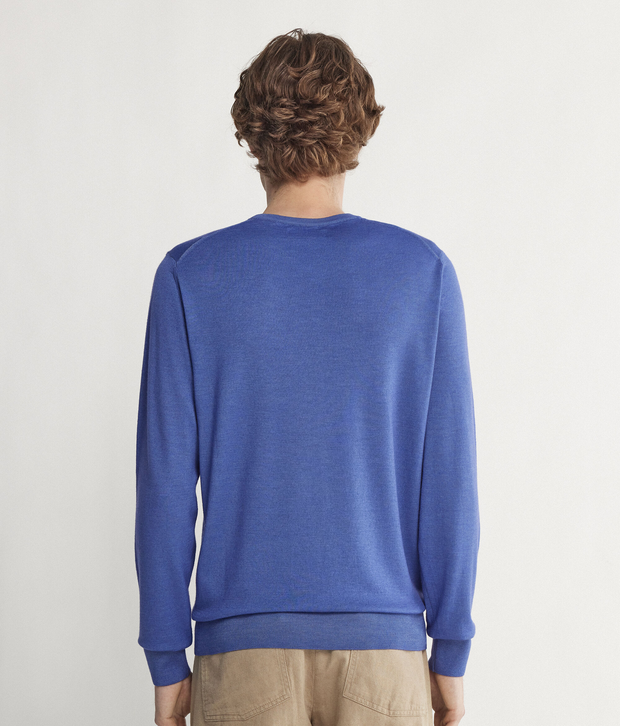 Pull homme en cachemire ultra-fin à col rond