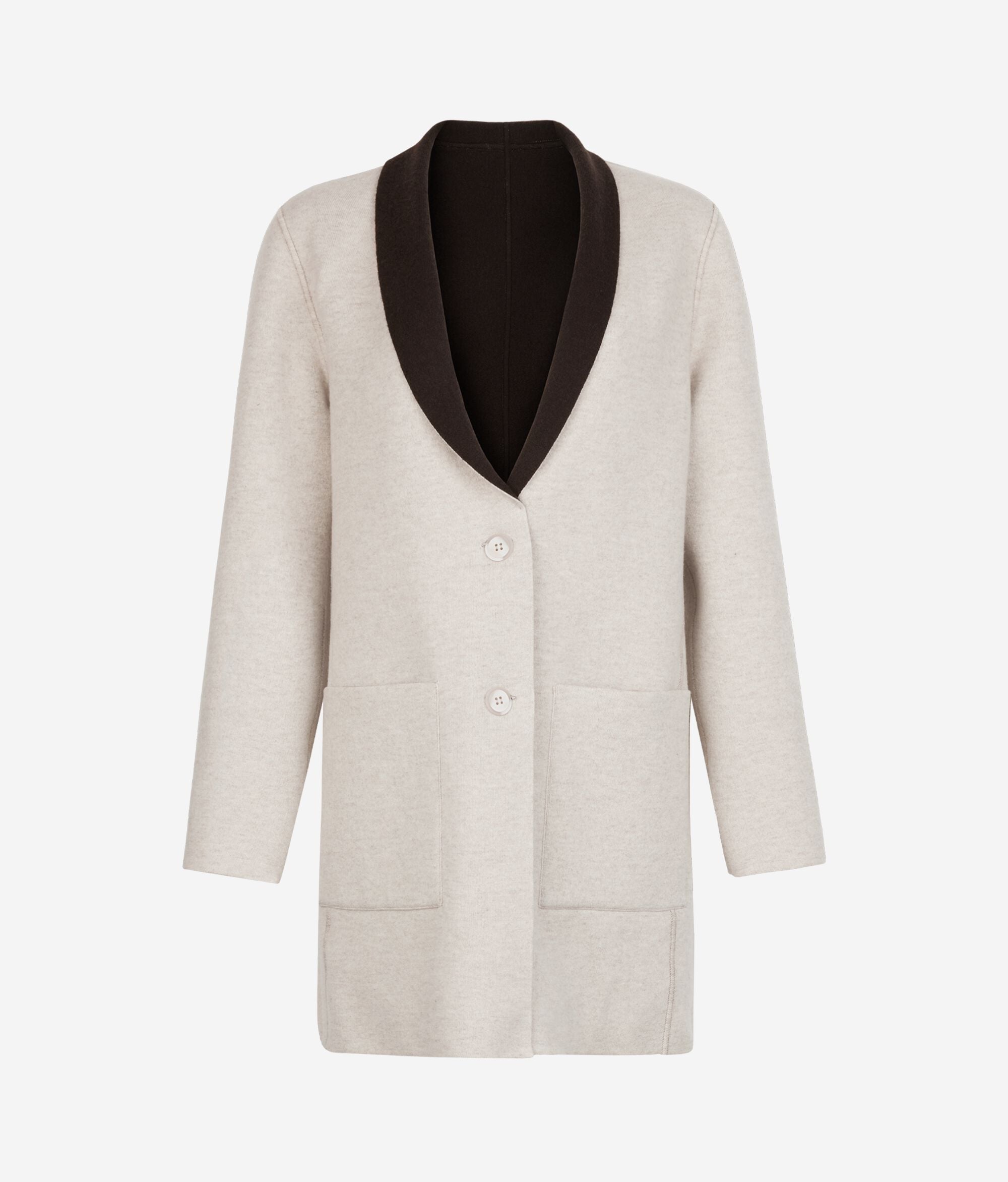 Wendemantel mit Knöpfen aus Kaschmir Ultrasoft