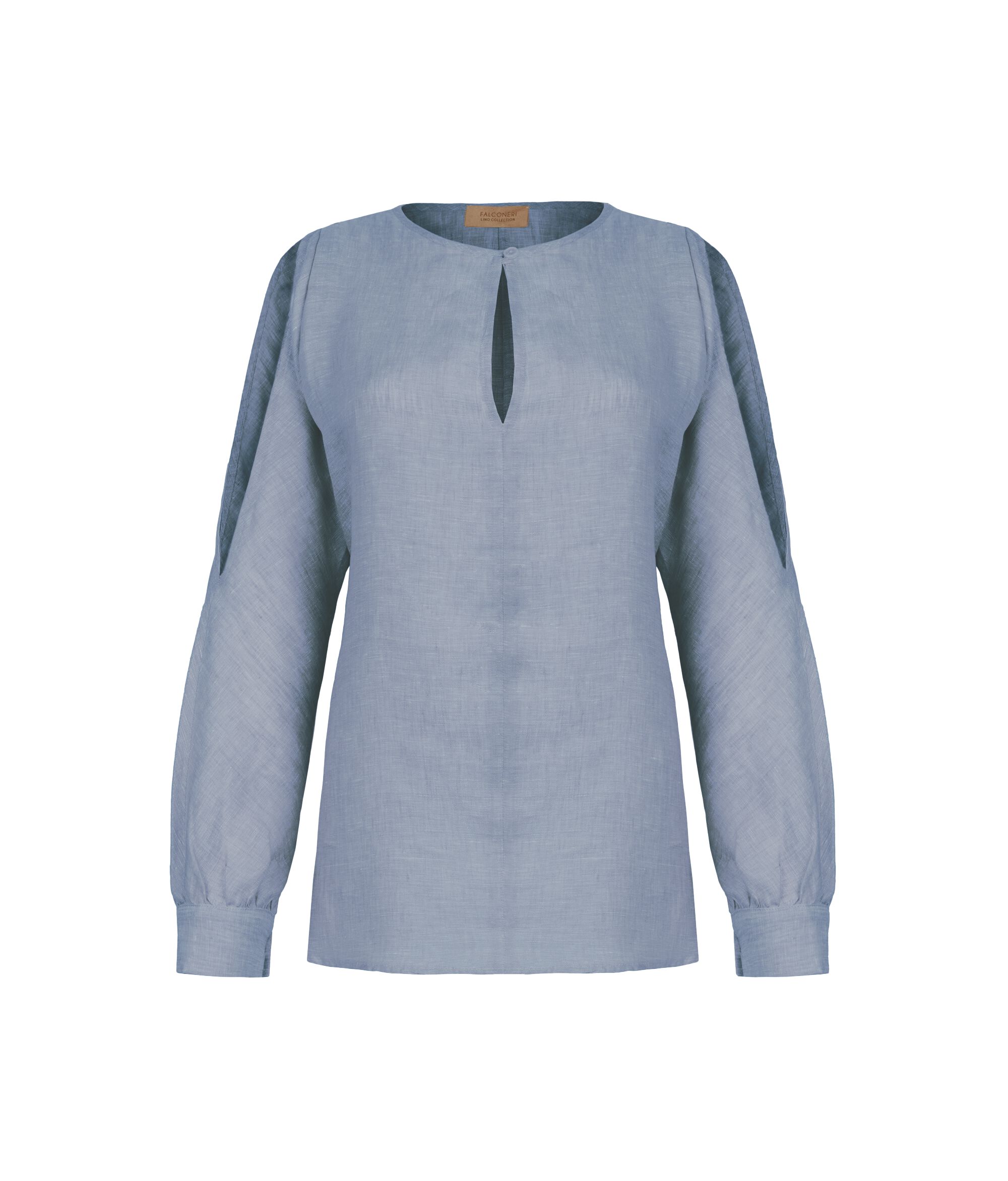 Camicia Spalle Cut Out in Lino