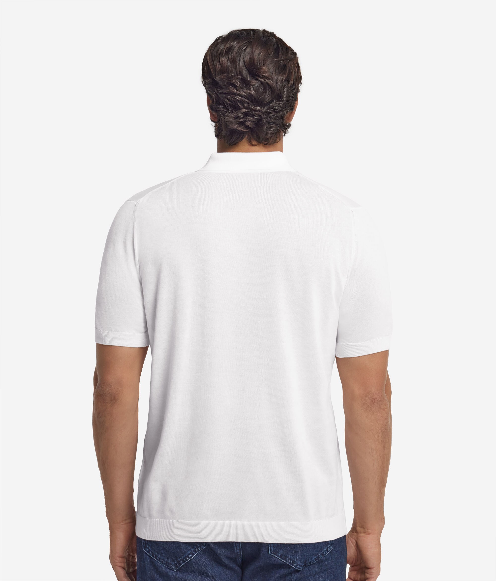 Short-Sleeved Fresh Cotton Polo Shirt