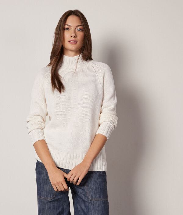 Ultrasoft Cashmere High-Neck Tricot Jumper