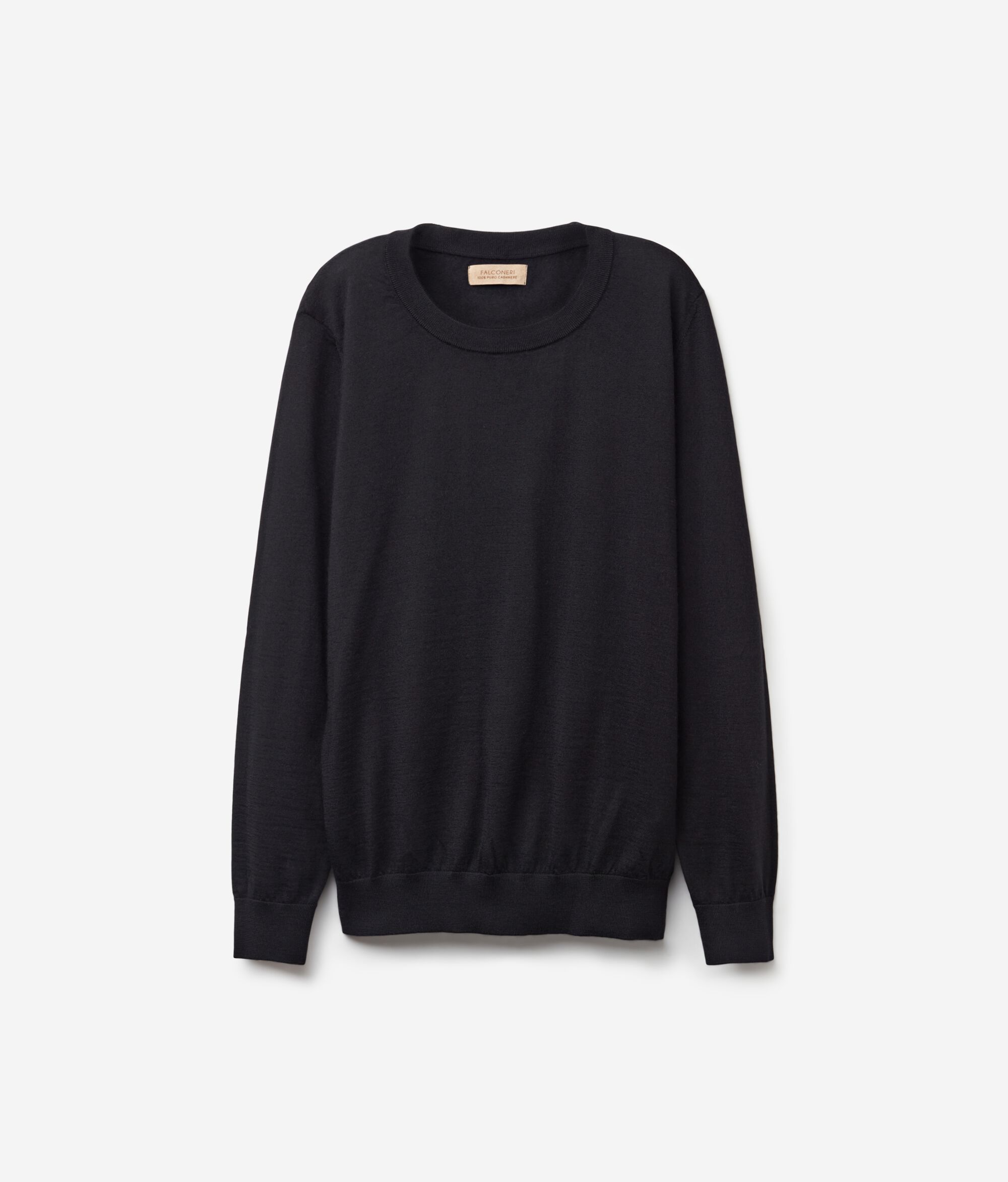 Pull à col rond en cachemire ultra-fin