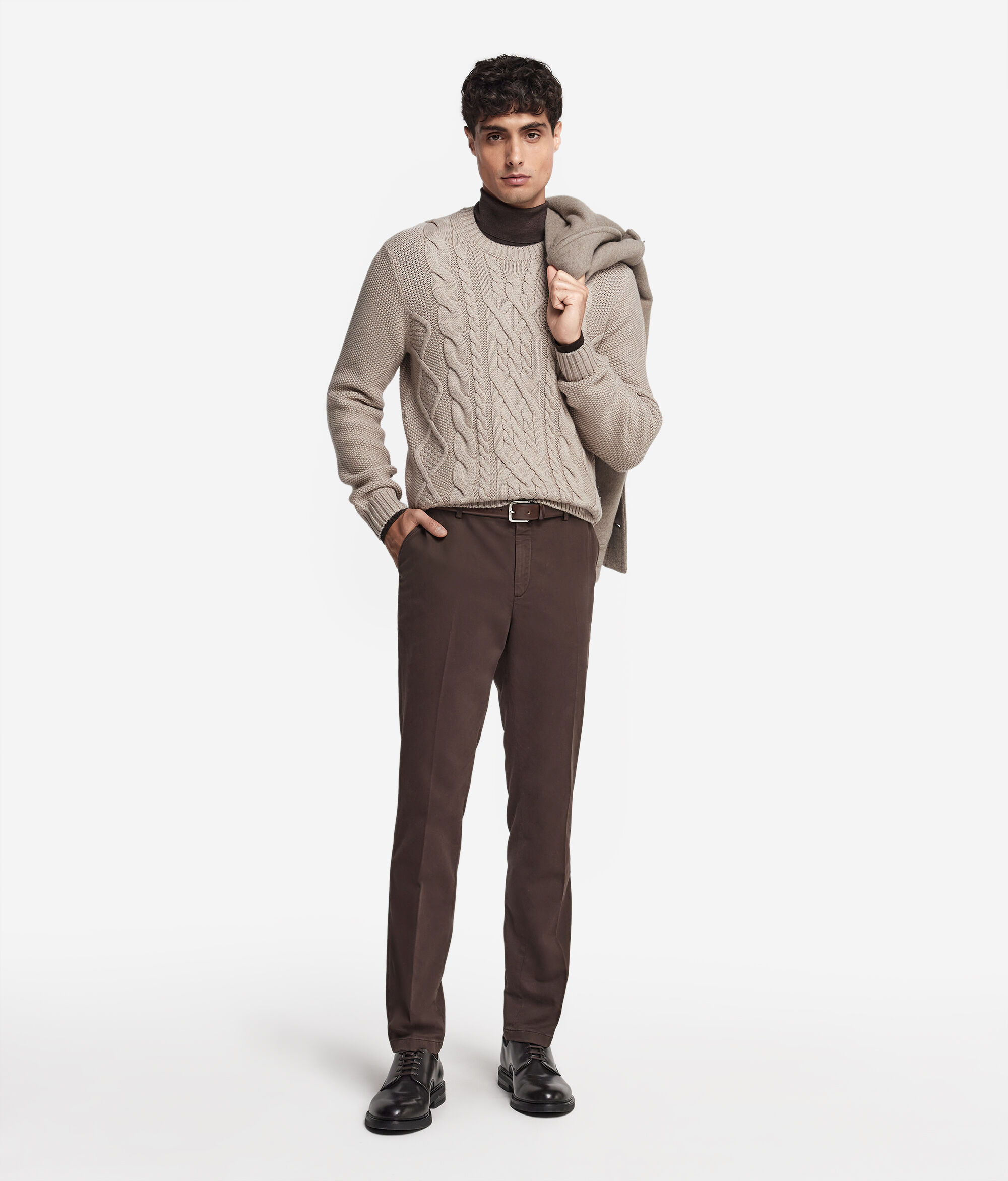 Fisherman’s Wool Round-Neck Jumper