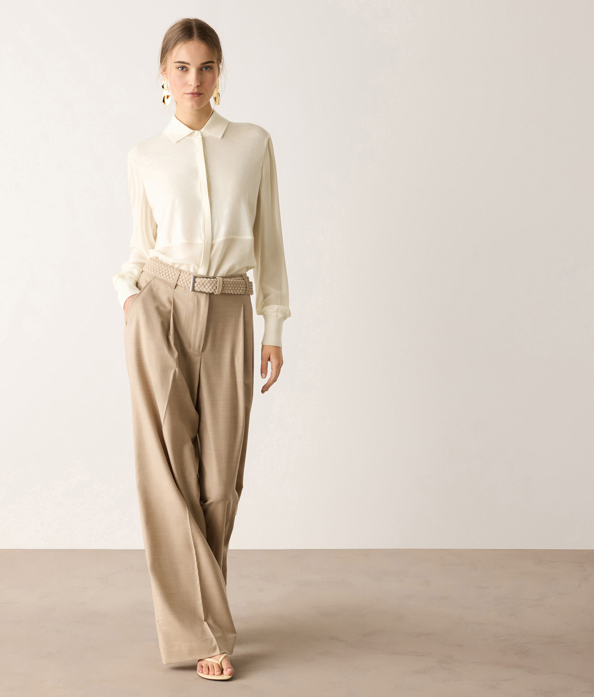 Silk and cashmere shirt