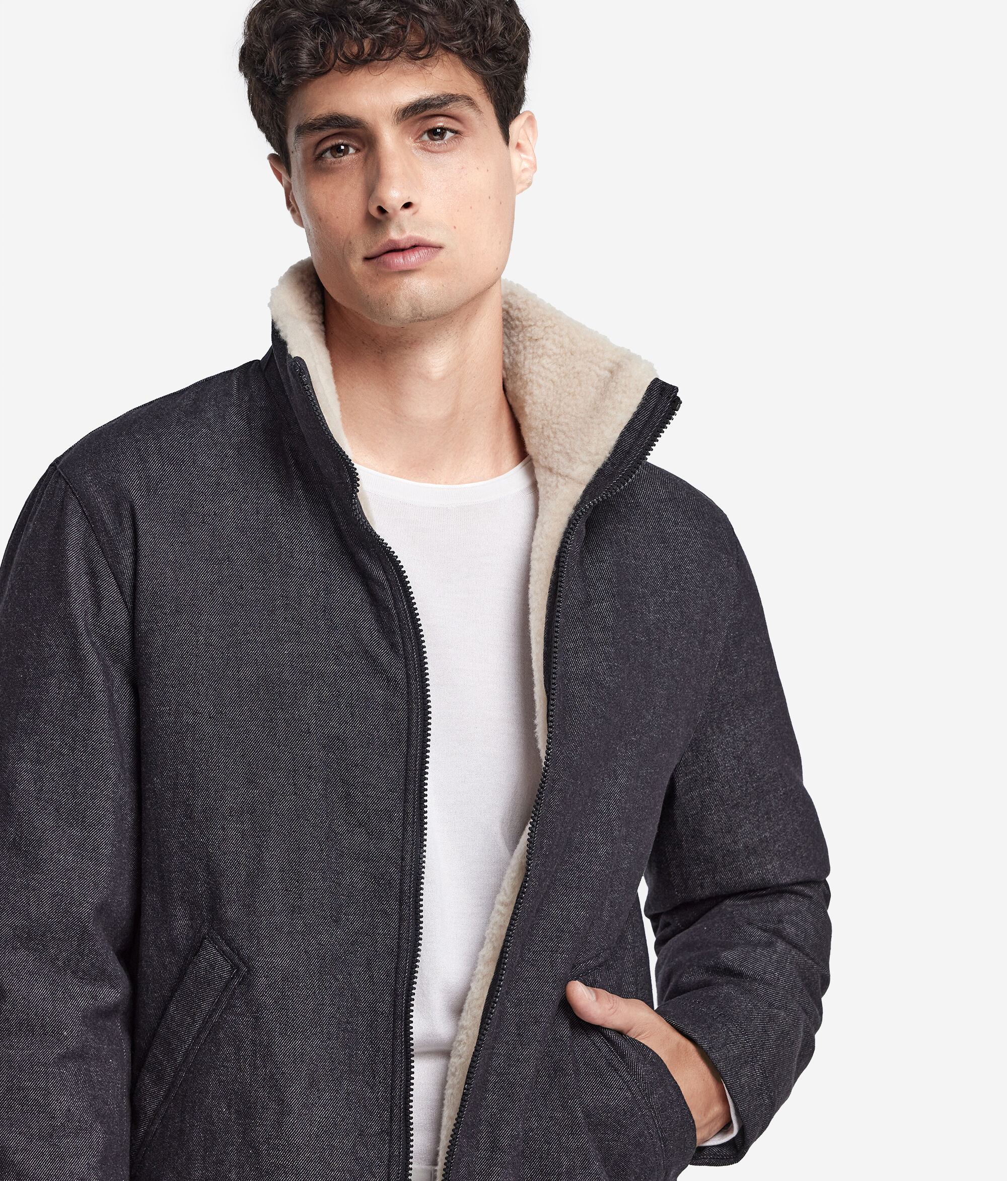 Giubbino Denim in Cashmere
