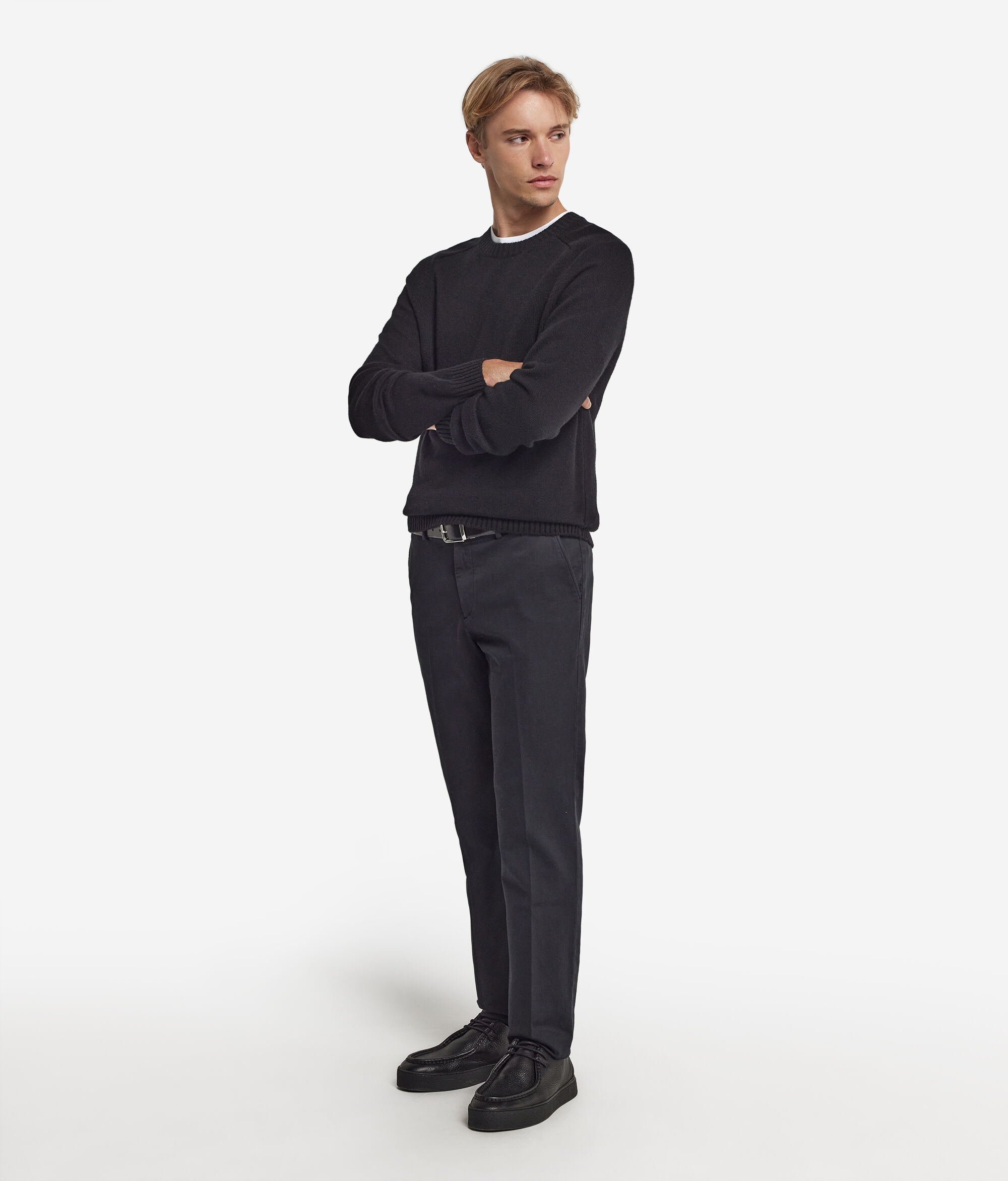 Sweter z Okrągłym Dekoltem z Kaszmiru Ultrasoft