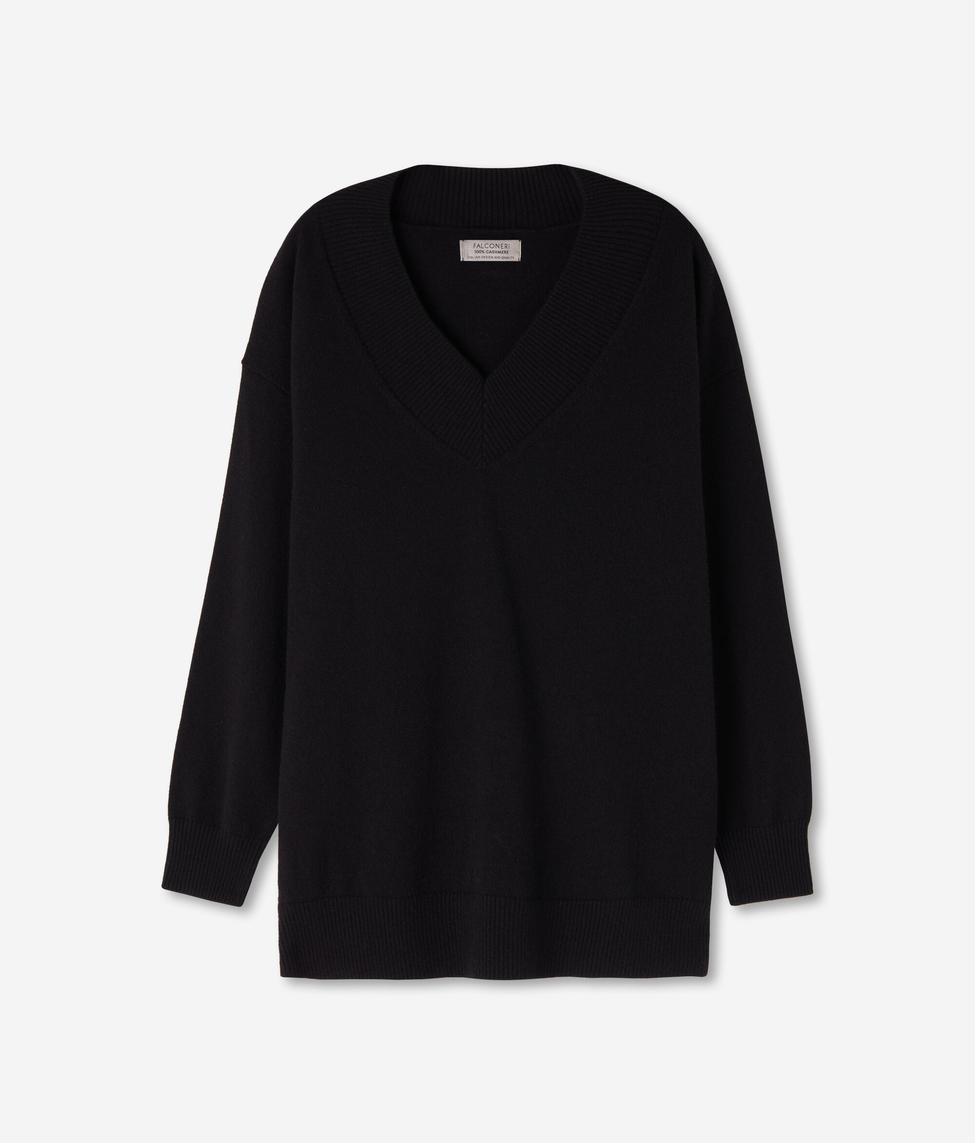 Jersei maxi de Cashmere Ultrasoft amb escot en punta