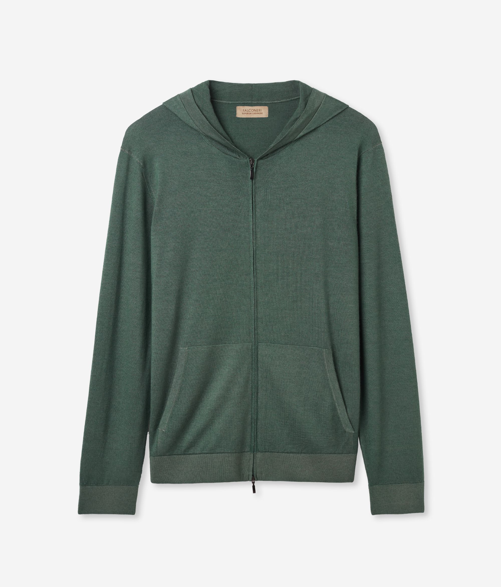 Veste à capuche en cachemire ultra-fin