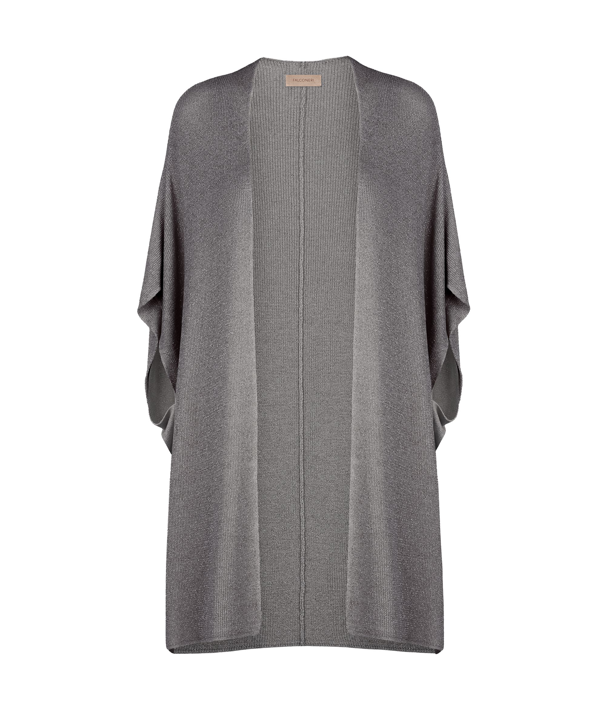 Gerippter Kimono mit Lamé-Garn