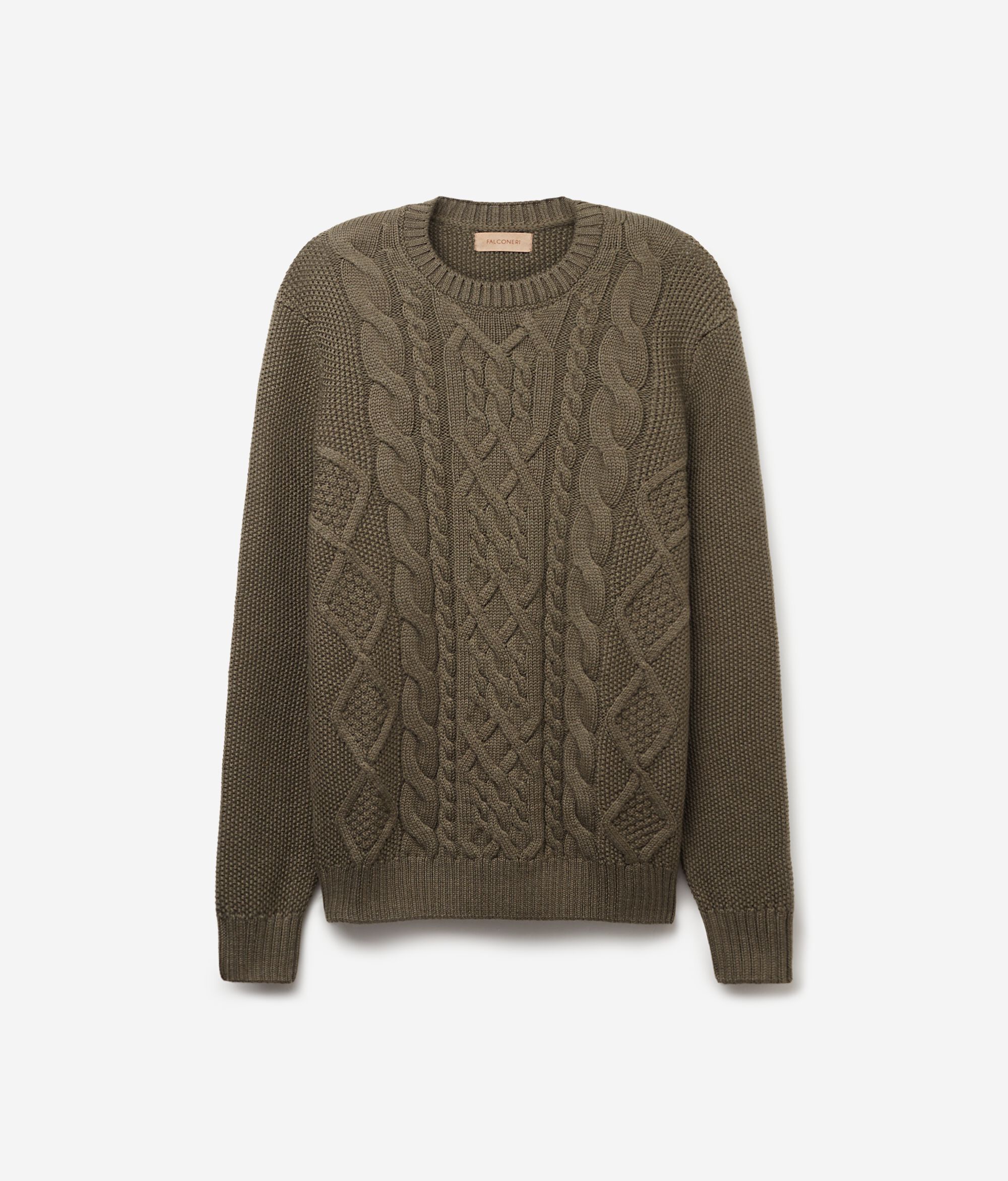 Fisherman’s Wool Round-Neck Jumper